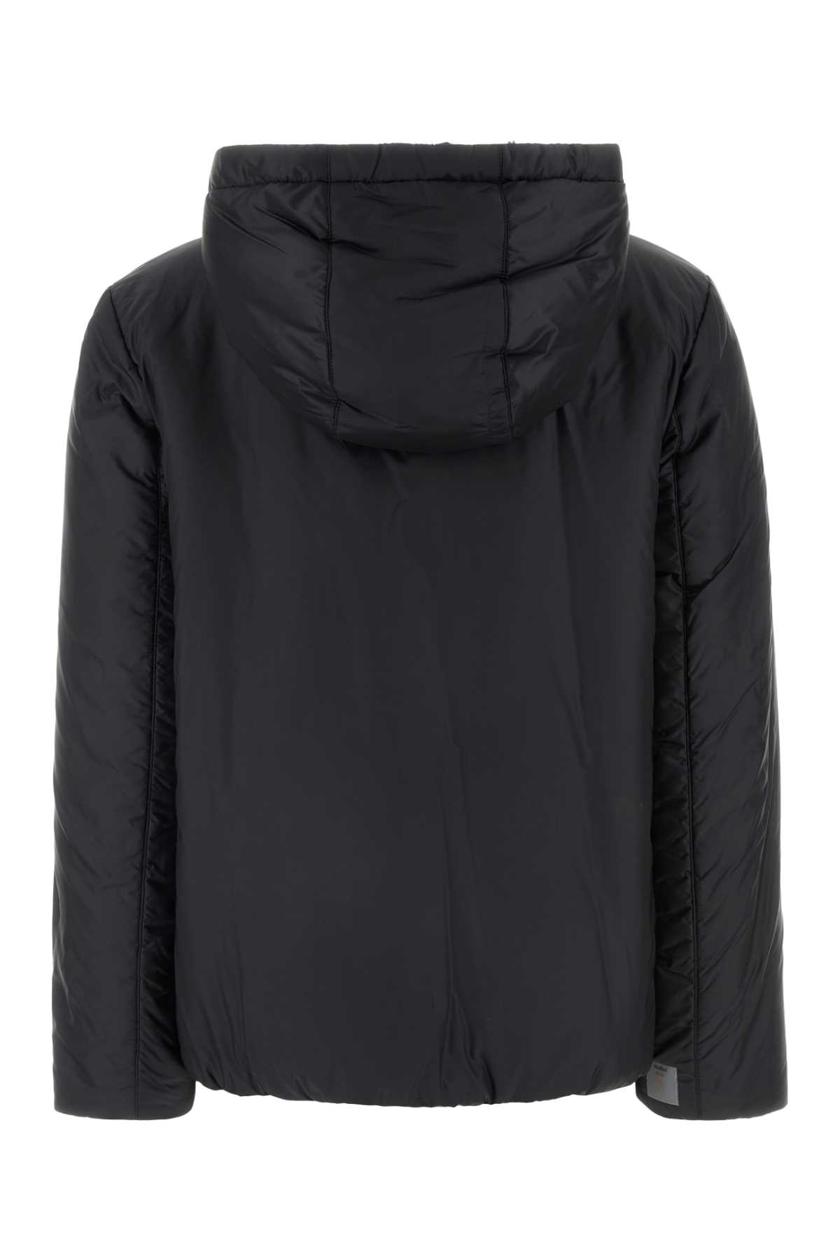 Shop Max Mara The Cube Black Polyester Finn Reversible Padded Jacket