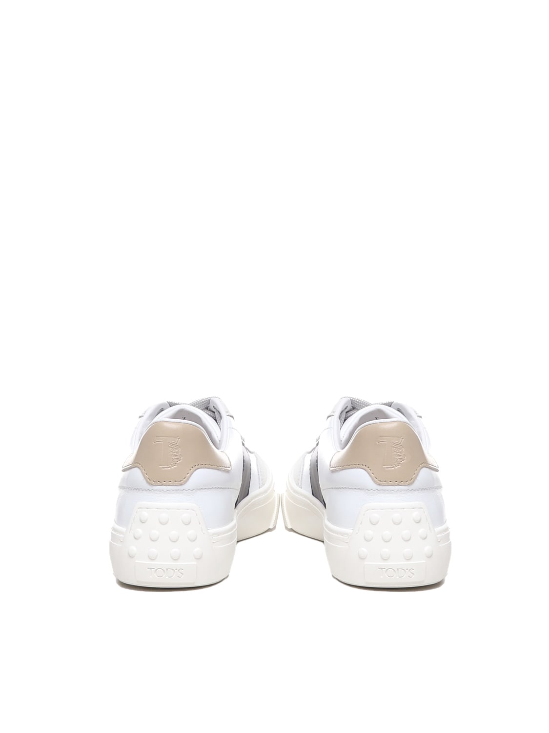 Shop Tod's Sneakers In Smooth And Suede Leather In White