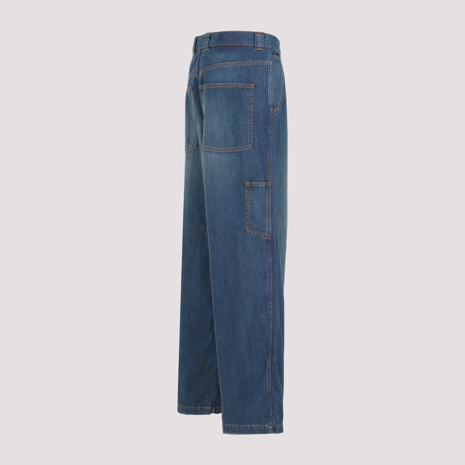 Shop Maison Margiela 5 Pockets Jeans In American Classic