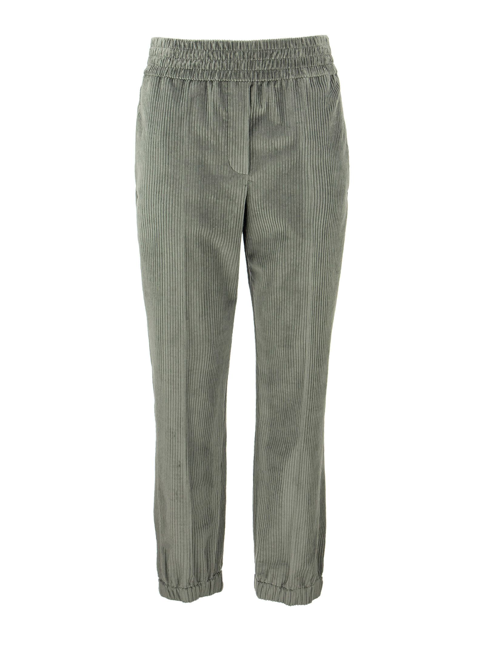 Brunello Cucinelli Baggy Jogger Trousers In Cotton Corduroy