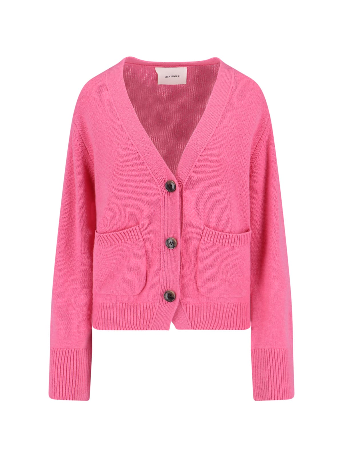 Lisa Yang Oversized Crewneck Knitwear Long Sleeves In Pink