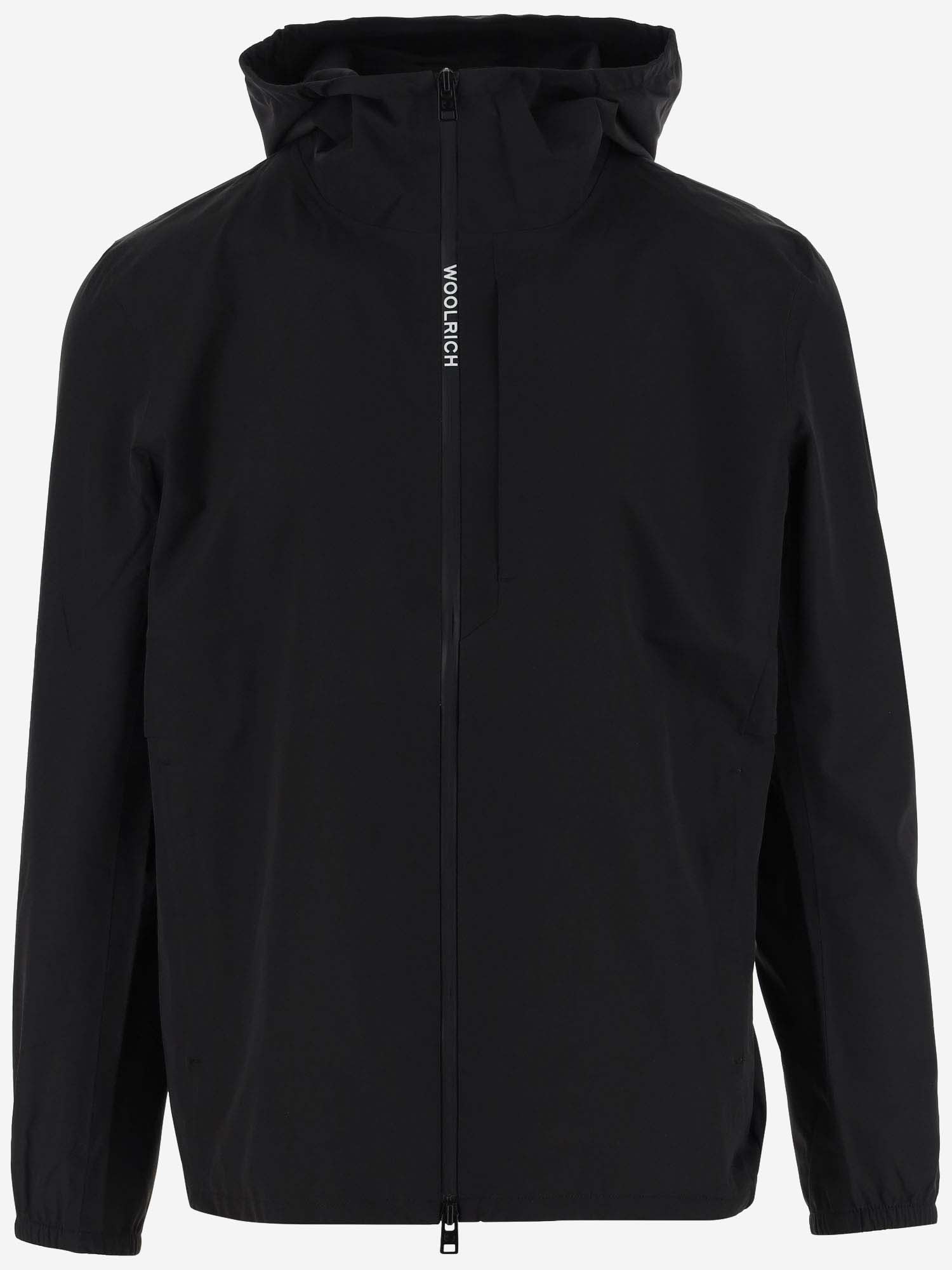 Shop Woolrich Pacific Waterproof Jacket With Hood In Black