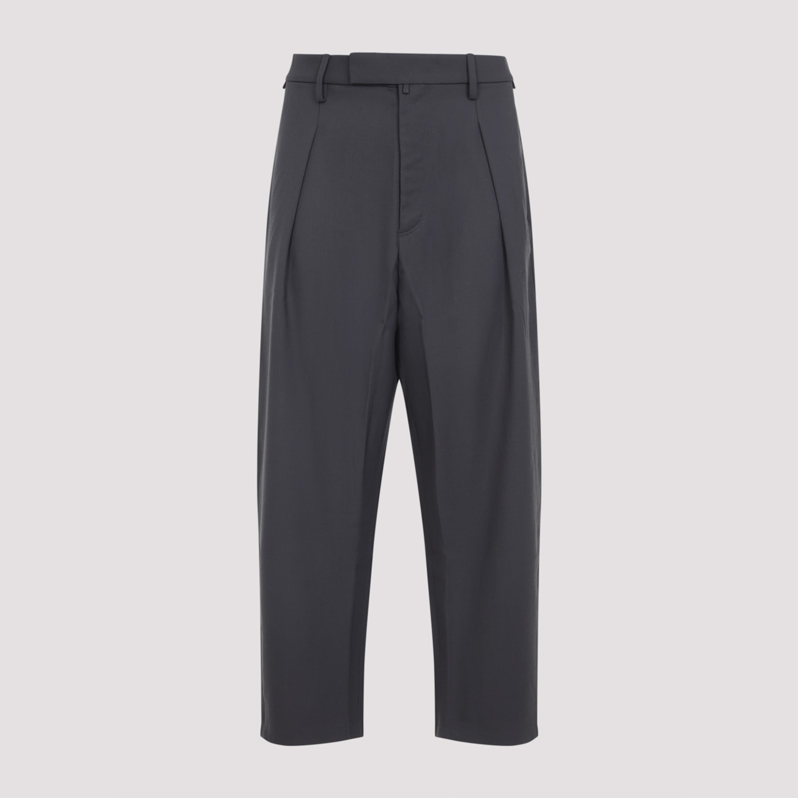 Mordecai Pleated Side-stripe Trousers In Gray