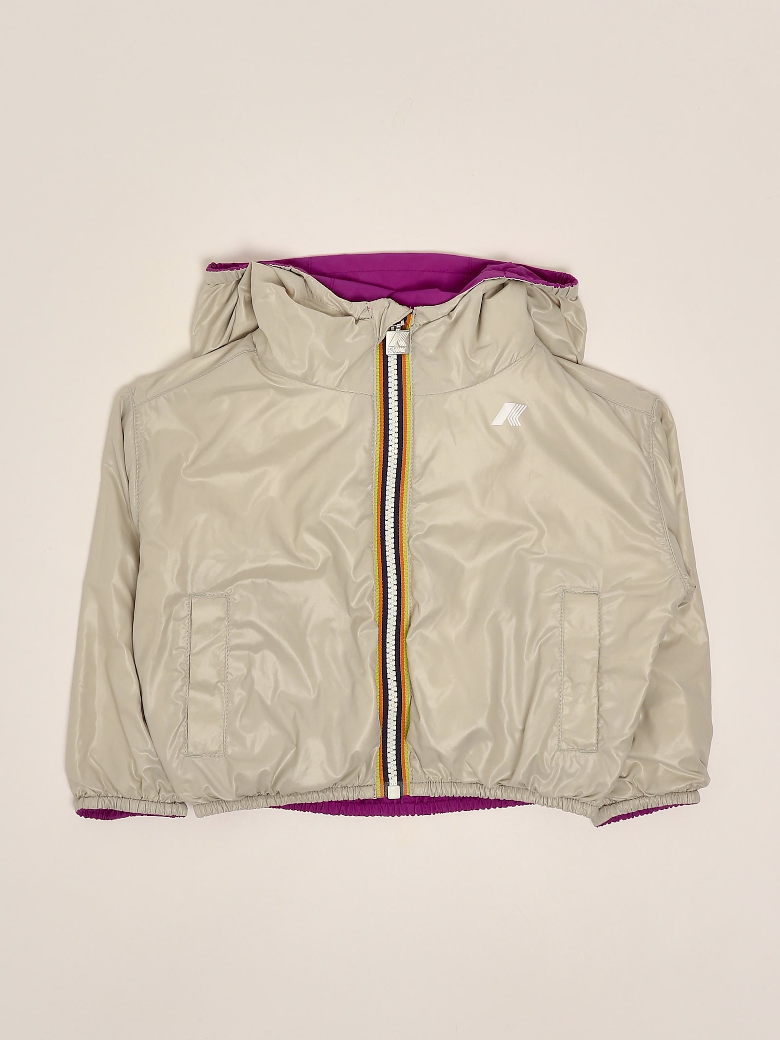 K-way Laurette Plus Double Jacket In Neutral