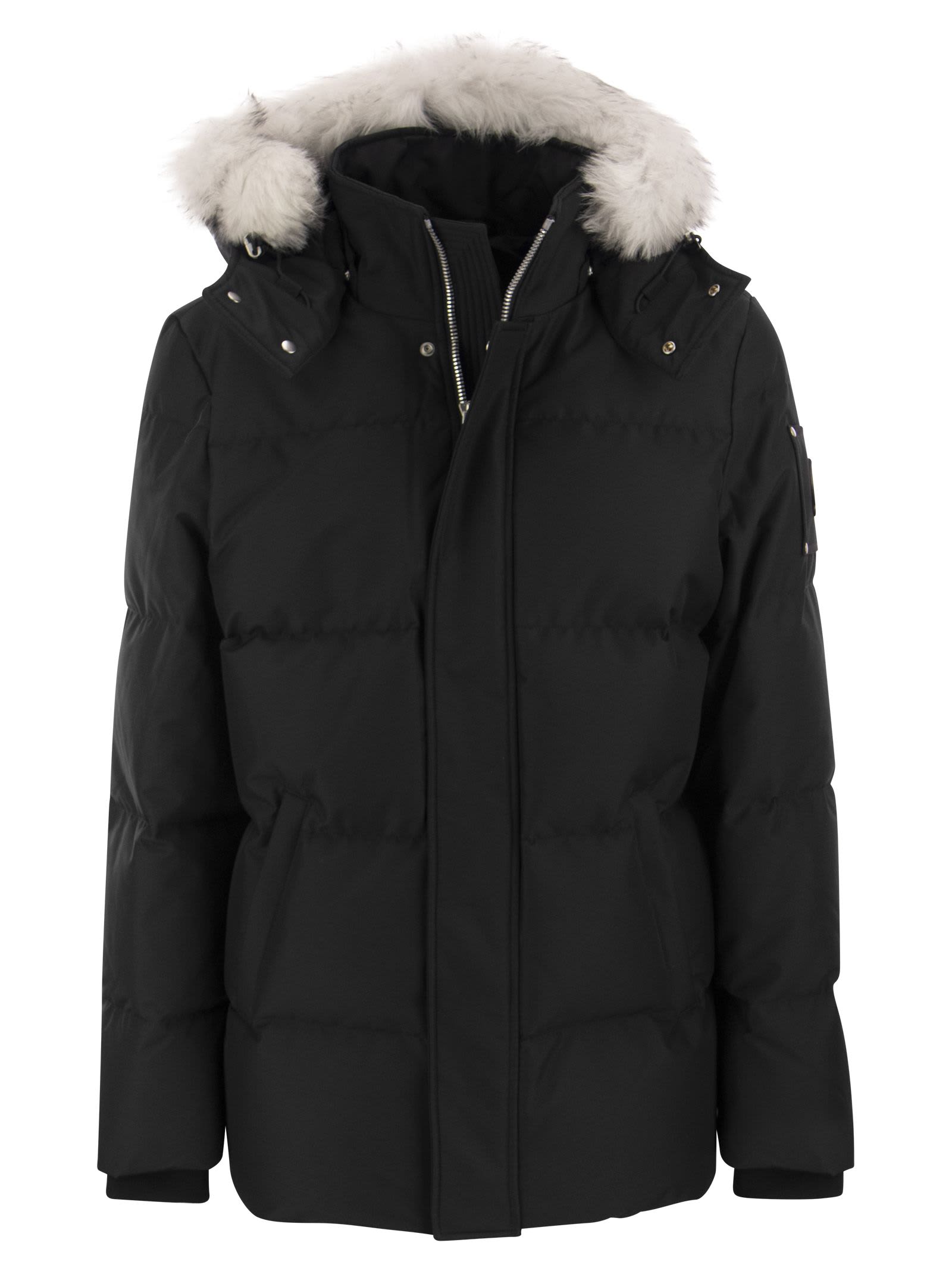 Moose Knuckles Cloud 3q - Down Jacket With Hood And Fur