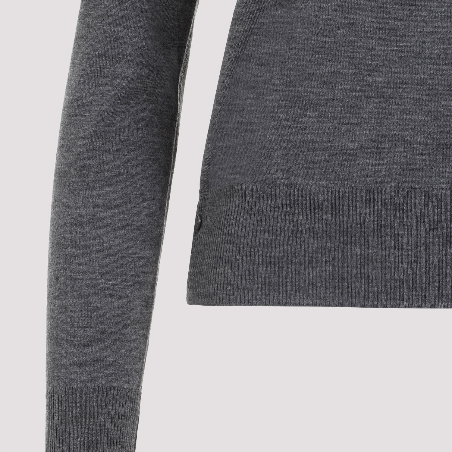 Shop Thom Browne Relaxed Fit Wool Sweater In Med Grey