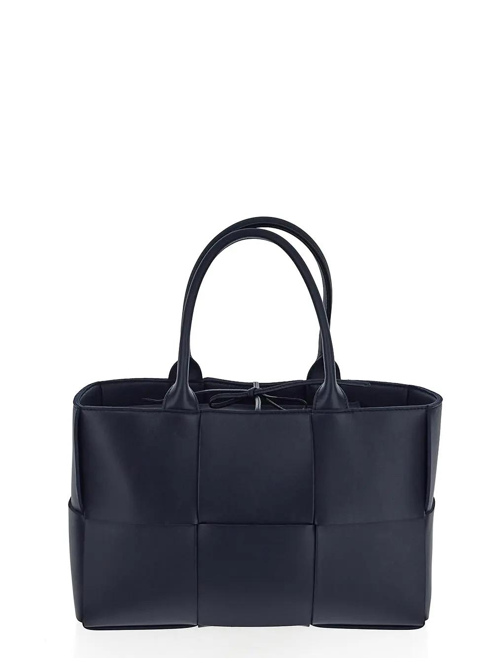 Shop Bottega Veneta Small Arco Tote Bag In Blue