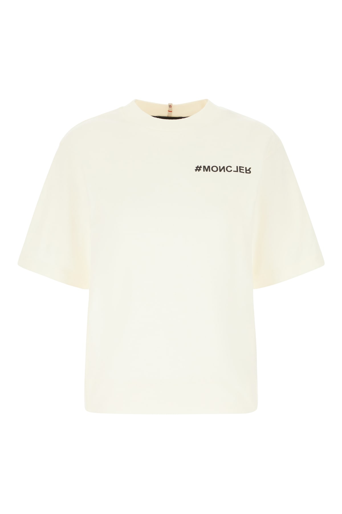 Moncler Ivory Cotton T-shirt In White