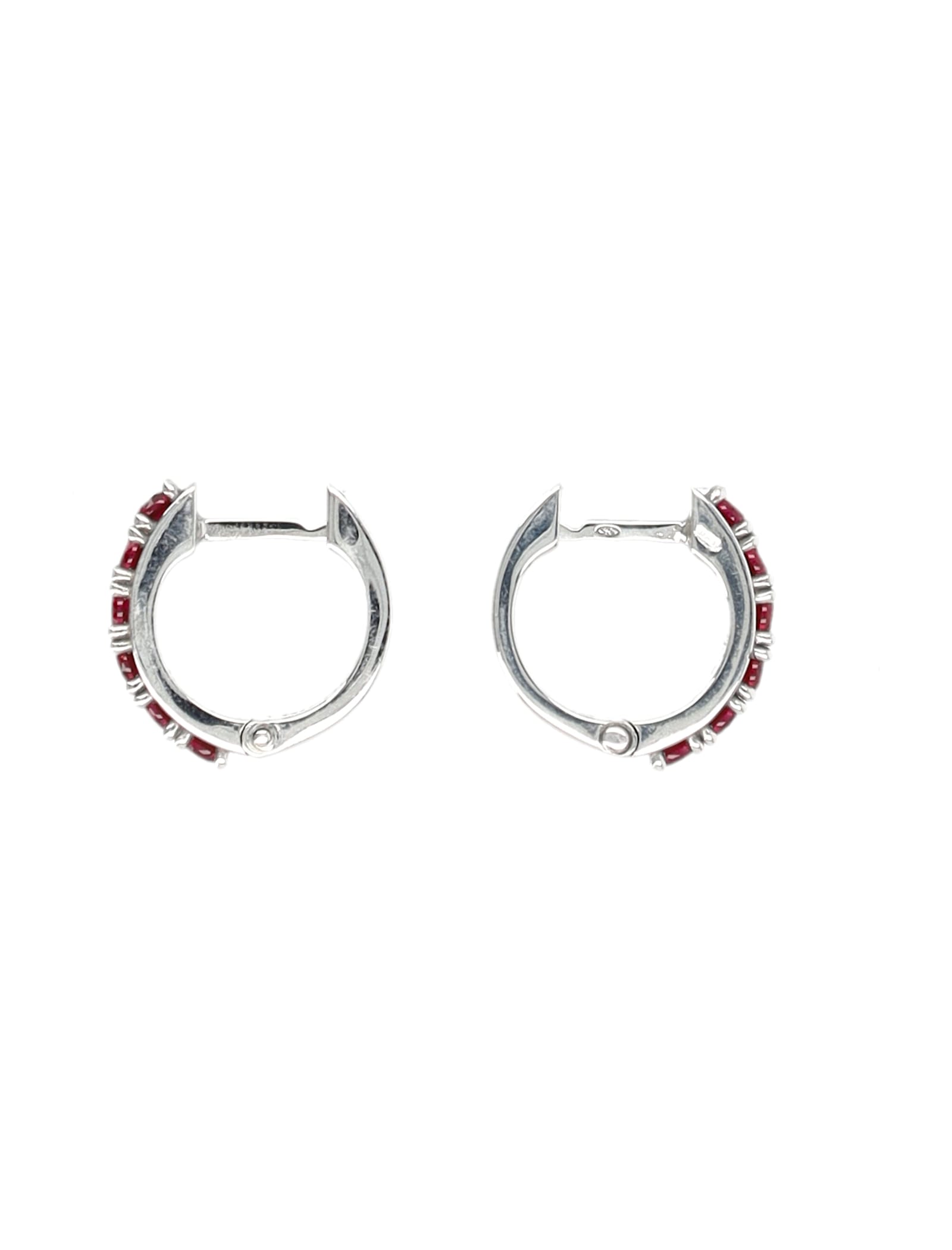 Emanuele Bicocchi Crystal Hoop Earrings In Multi