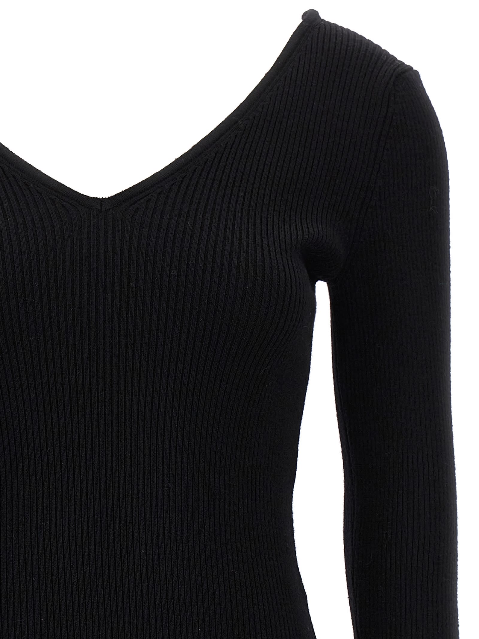 Shop Giuseppe Di Morabito Jewel Cuffs Sweater In Black