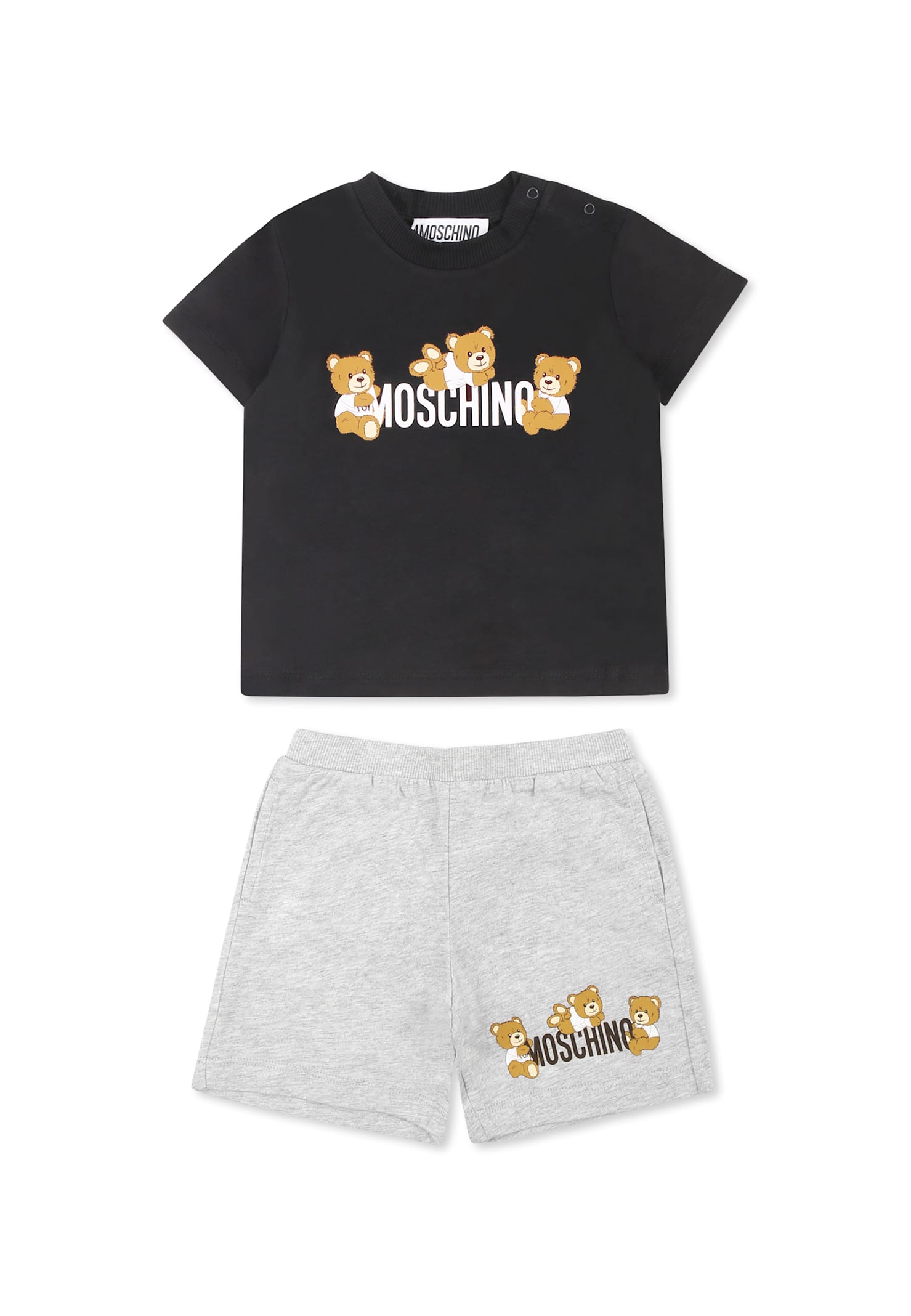 Moschino Multicolor Set For Baby Boy With Three Teddy Bears In Multicolor