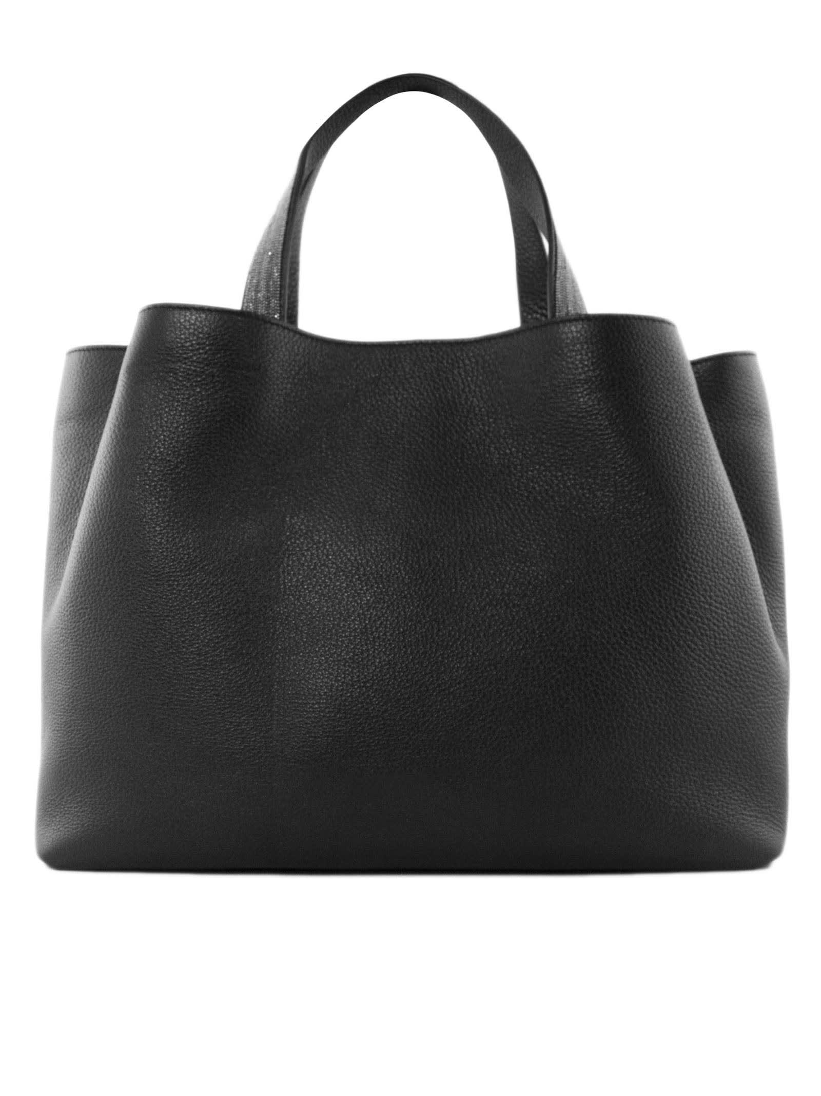 Fabiana Filippi Black Inga Leather Bag