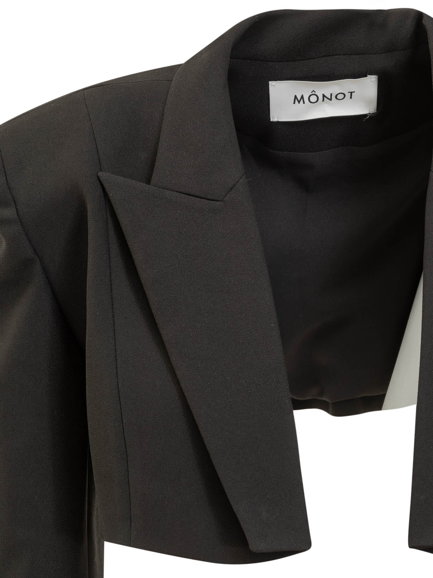 Shop Monot Blazer Crop In Black