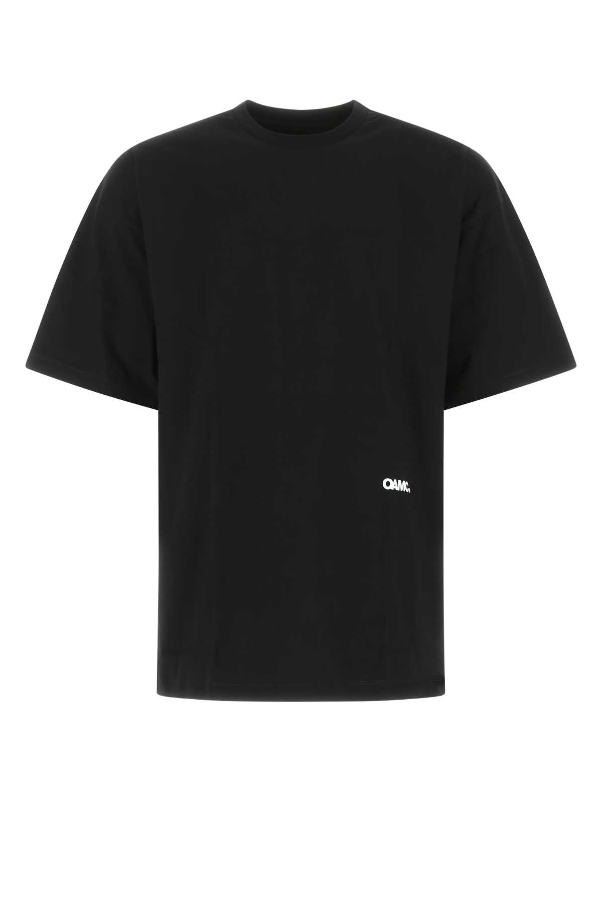 Shop Oamc Black Cotton Oversize T-shirt In 001