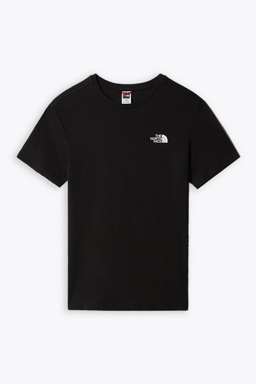 THE NORTH FACE MENS S/S SIMPLE DOME TEE - EU BLACK COTTON T-SHIRT WITH CHEST LOGO - SIMPLE DOME TEE