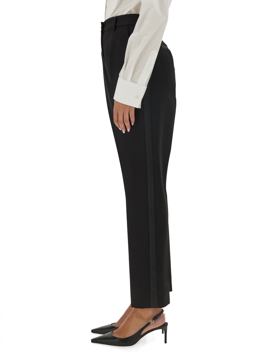 Shop Dolce & Gabbana Tailored Tuxedo Pants In Black