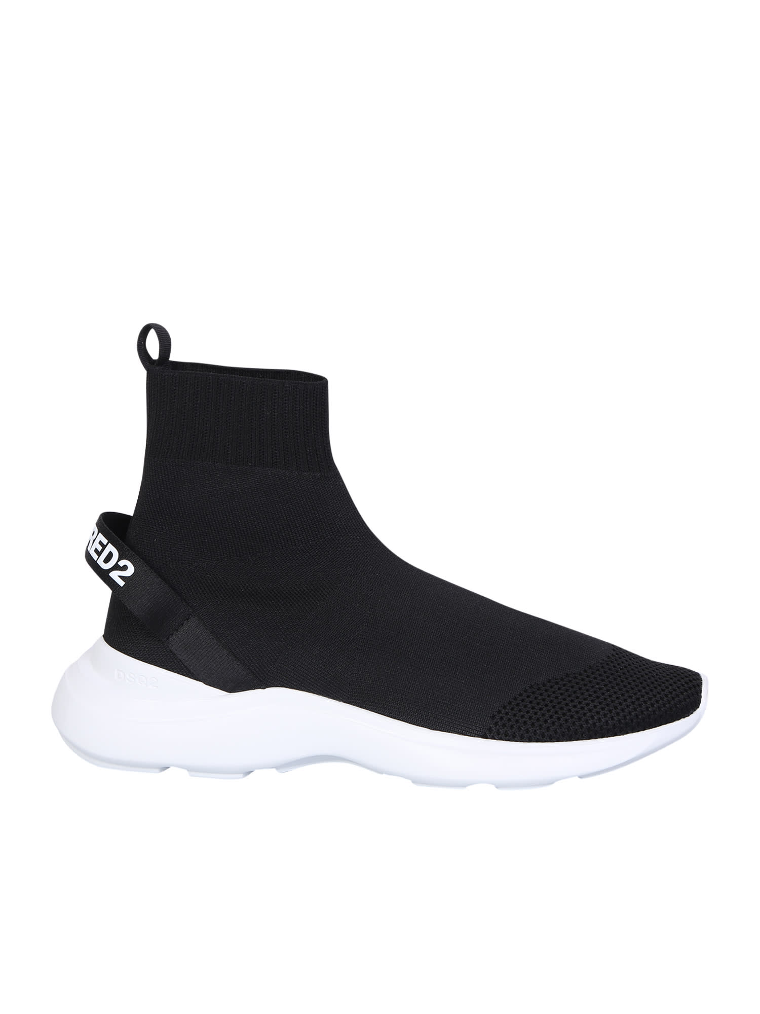 Shop Dsquared2 Black Fly Sneakers