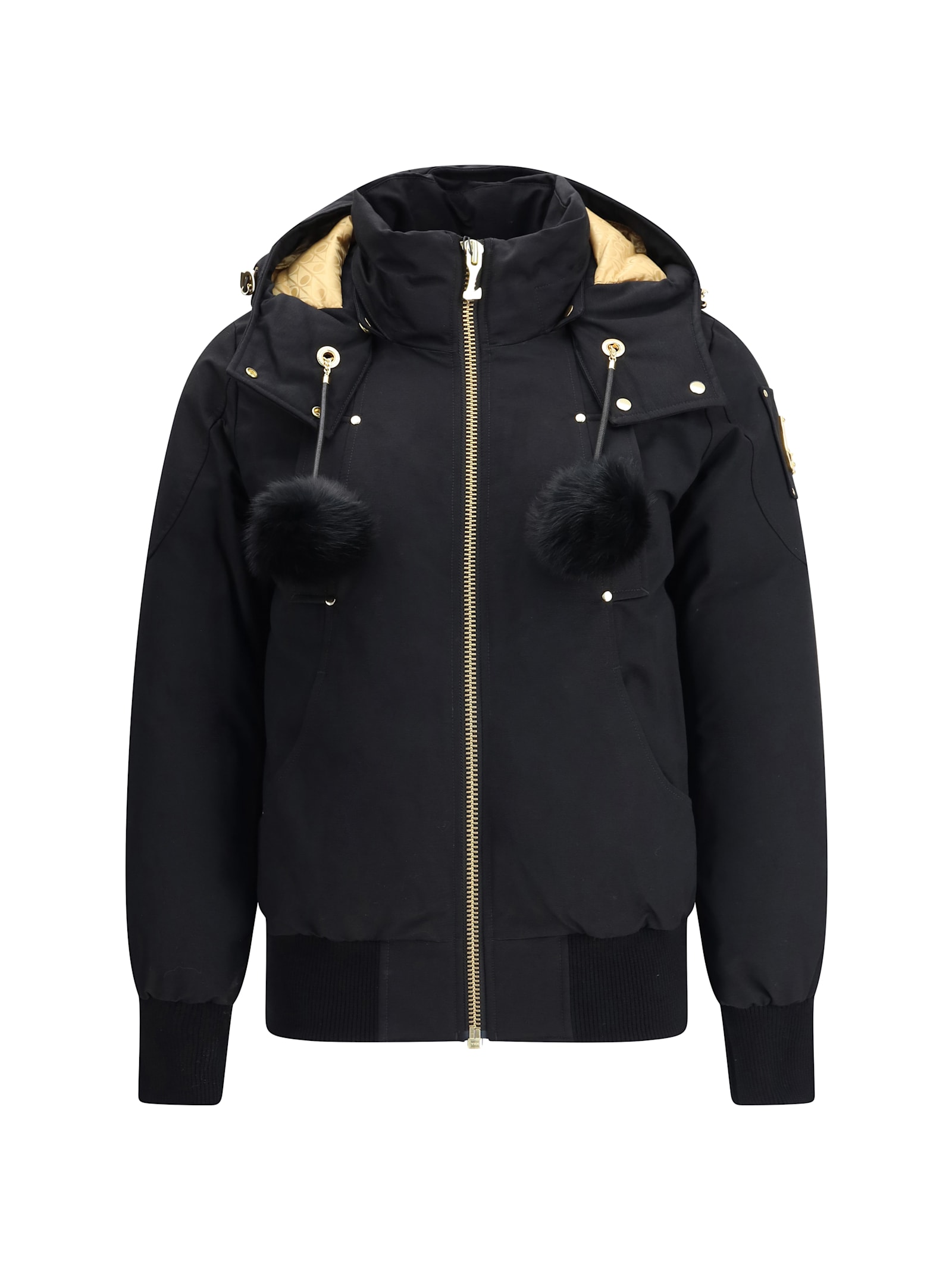 Moose Knuckles Gold Series Original Sainte Flavie Bomber Jacket In Black