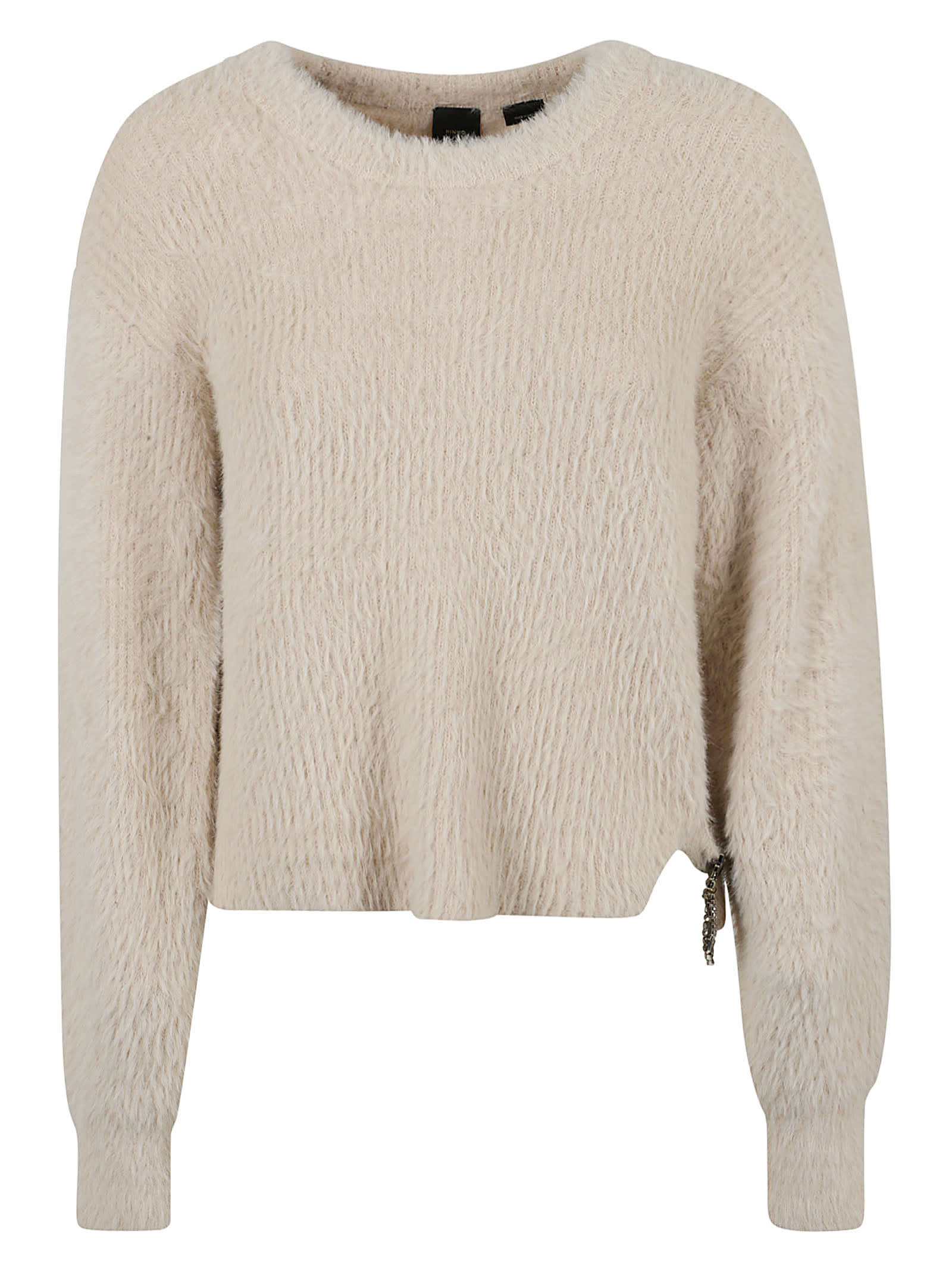 Pinko Round Neck Furred Sweater