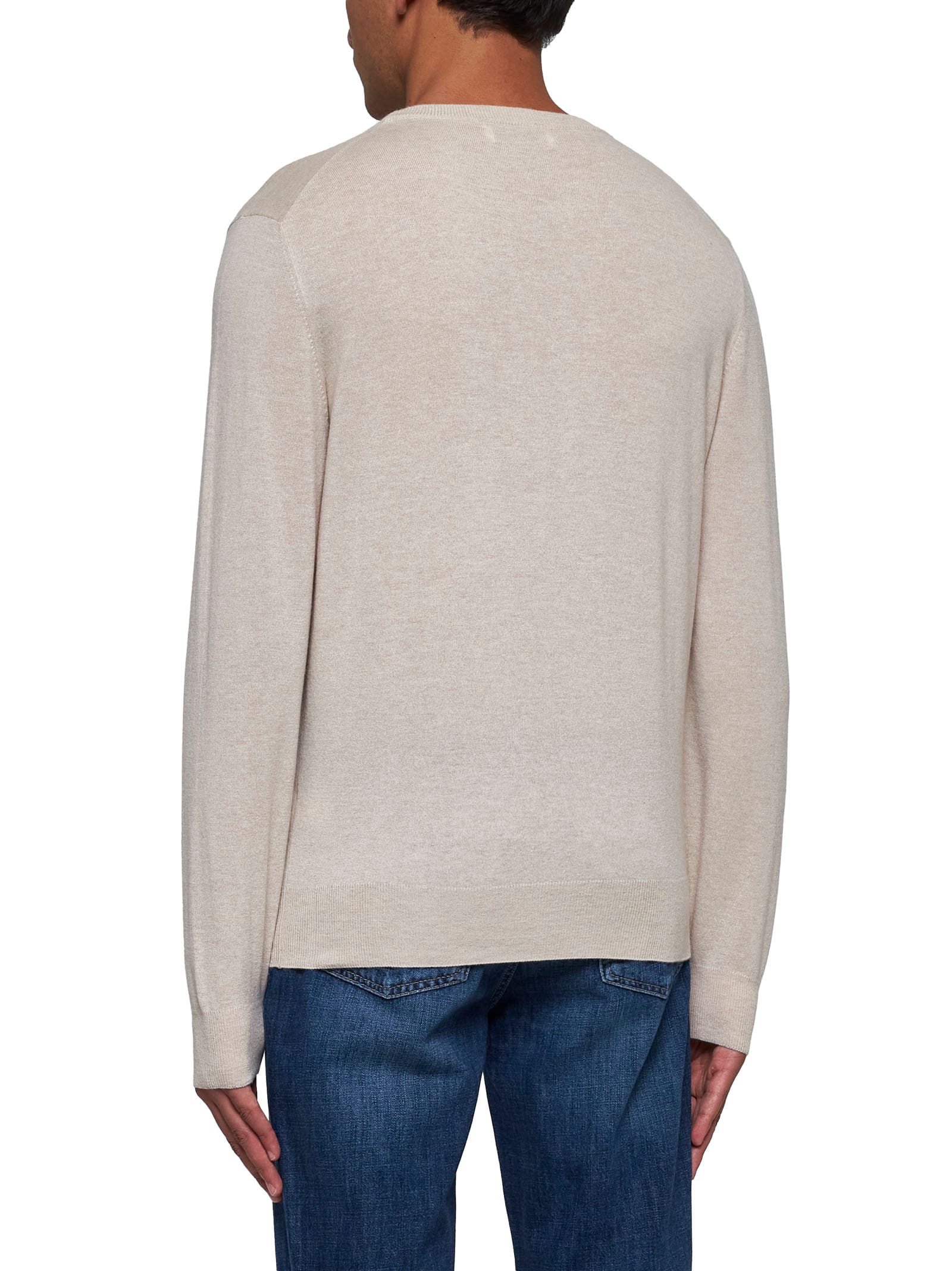 Shop Brunello Cucinelli Sweater In Sabbia+ciottolo