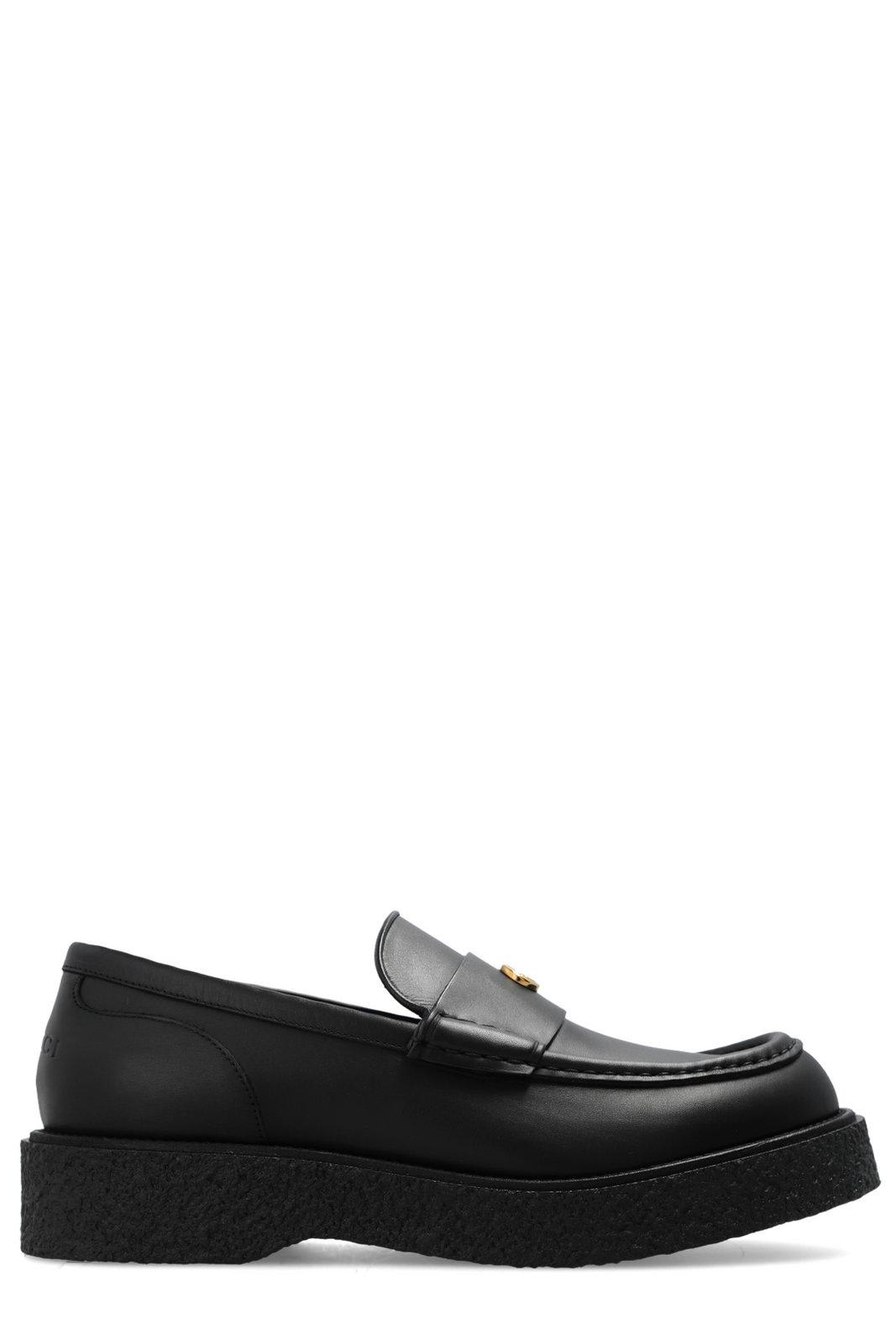 Gucci Logo Plaque Slip-on Loafers