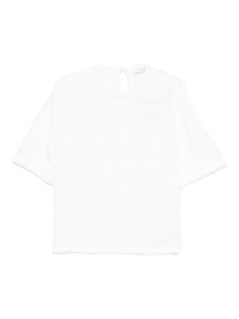 Iro Boxy Silhouette Short Sleeves Top In White
