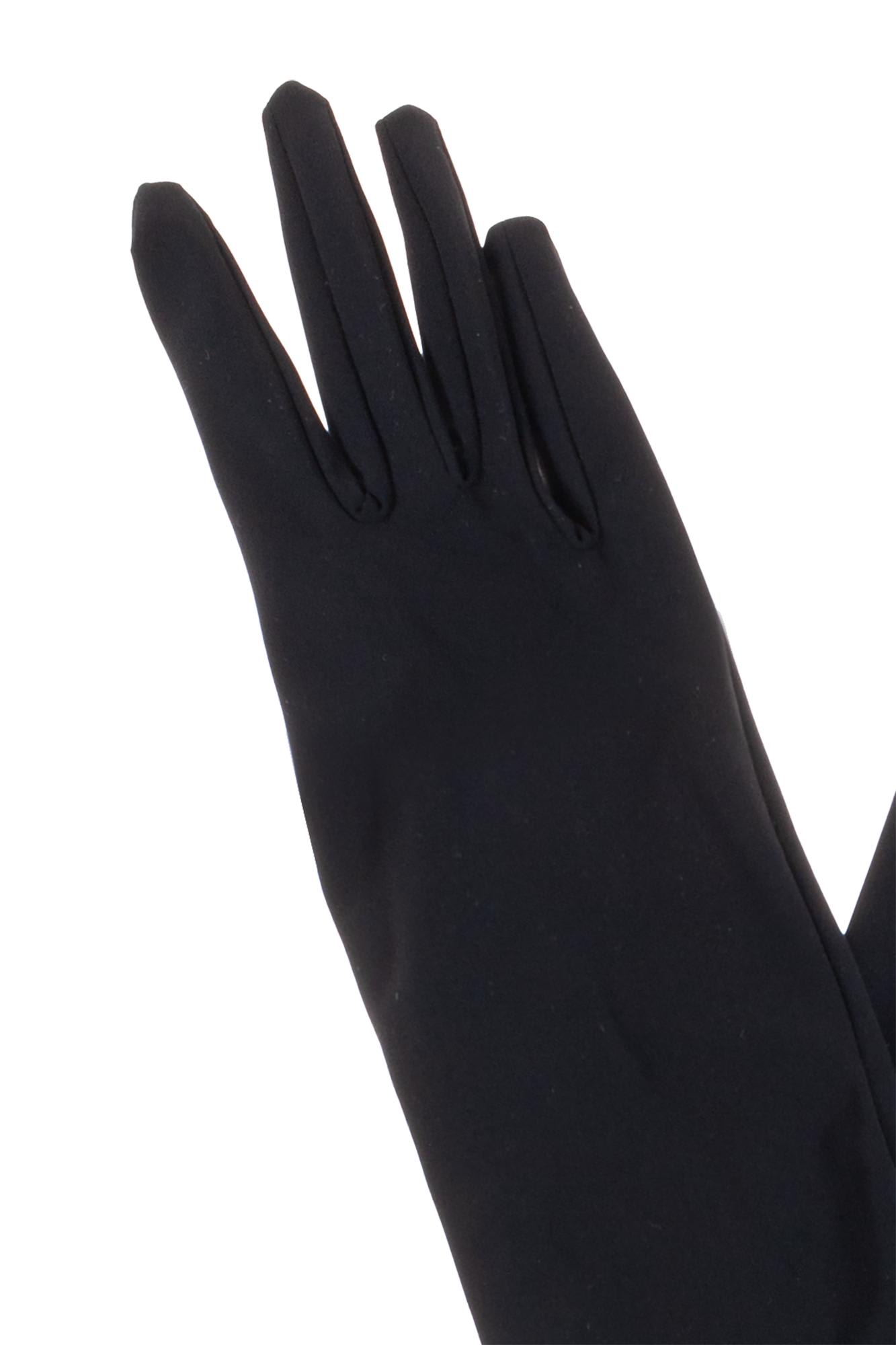 Shop Dolce & Gabbana Long Gloves In Nero
