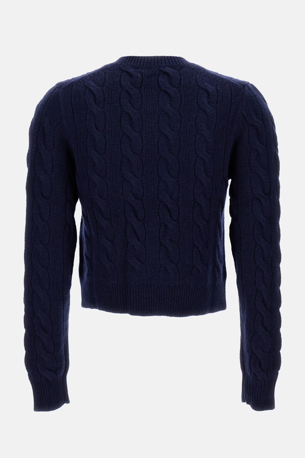 Polo Ralph Lauren Cable-knit Wool And Cashmere-blend Cardigan In Blue