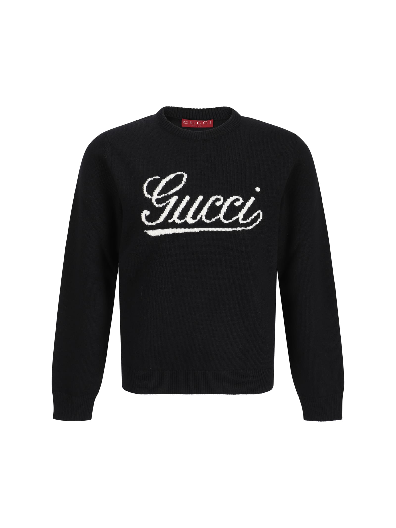 Shop Gucci Sweater In Black/white