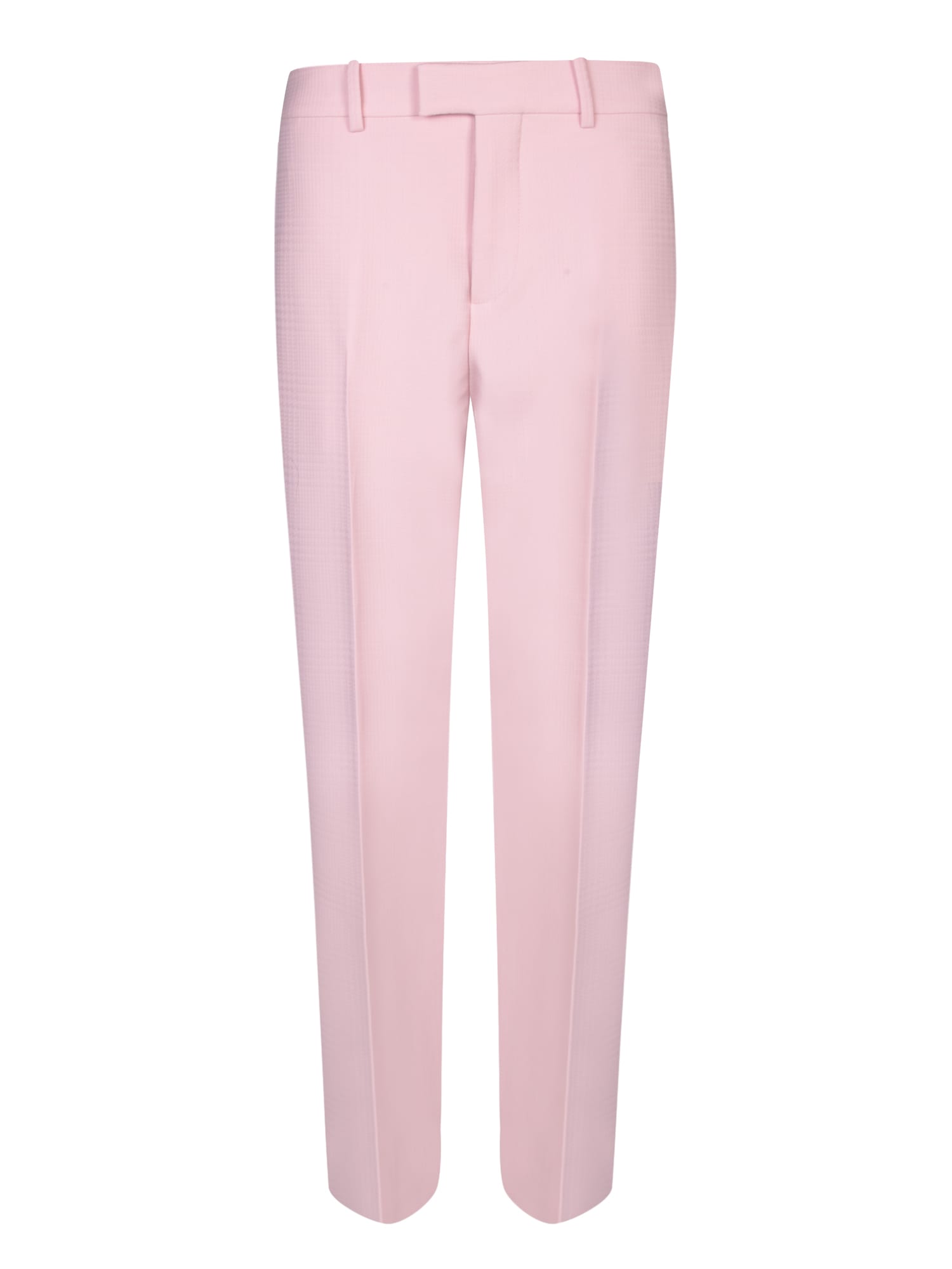 Shop Burberry Wide-fit Pink Trousers