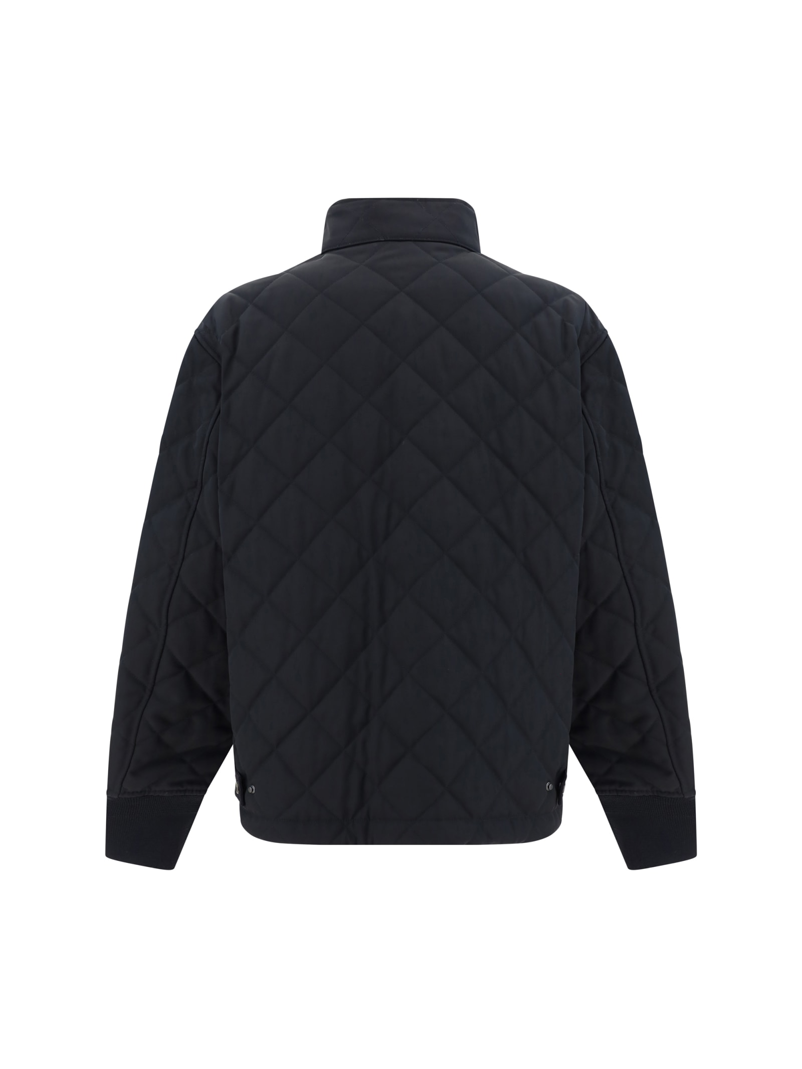 Shop Burberry Quilts Jacket In Black