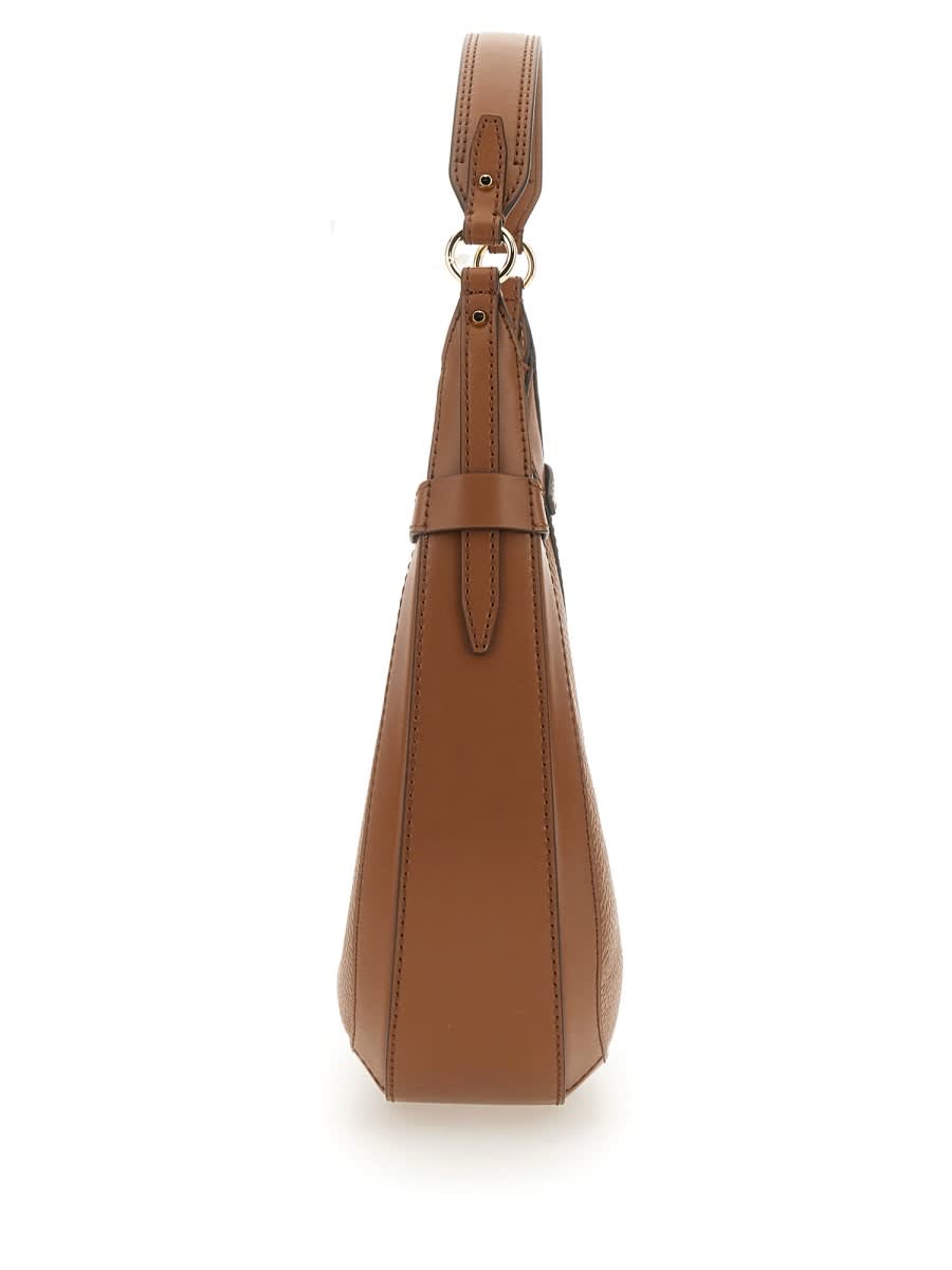 Shop Michael Kors Preston Small Hobo Bag In Luggage