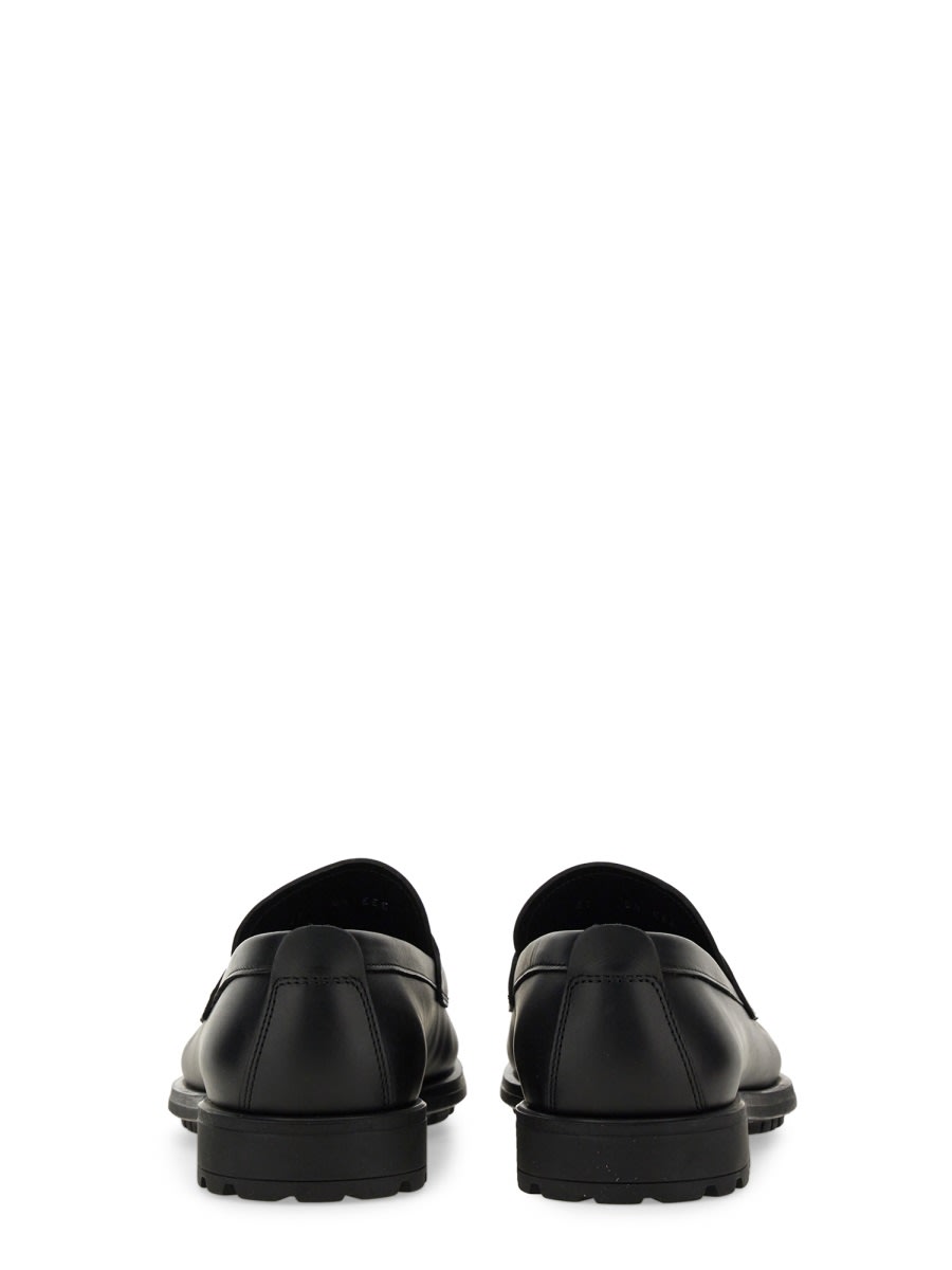 Shop Ferragamo Moccasin With Gancini Ornament In Black