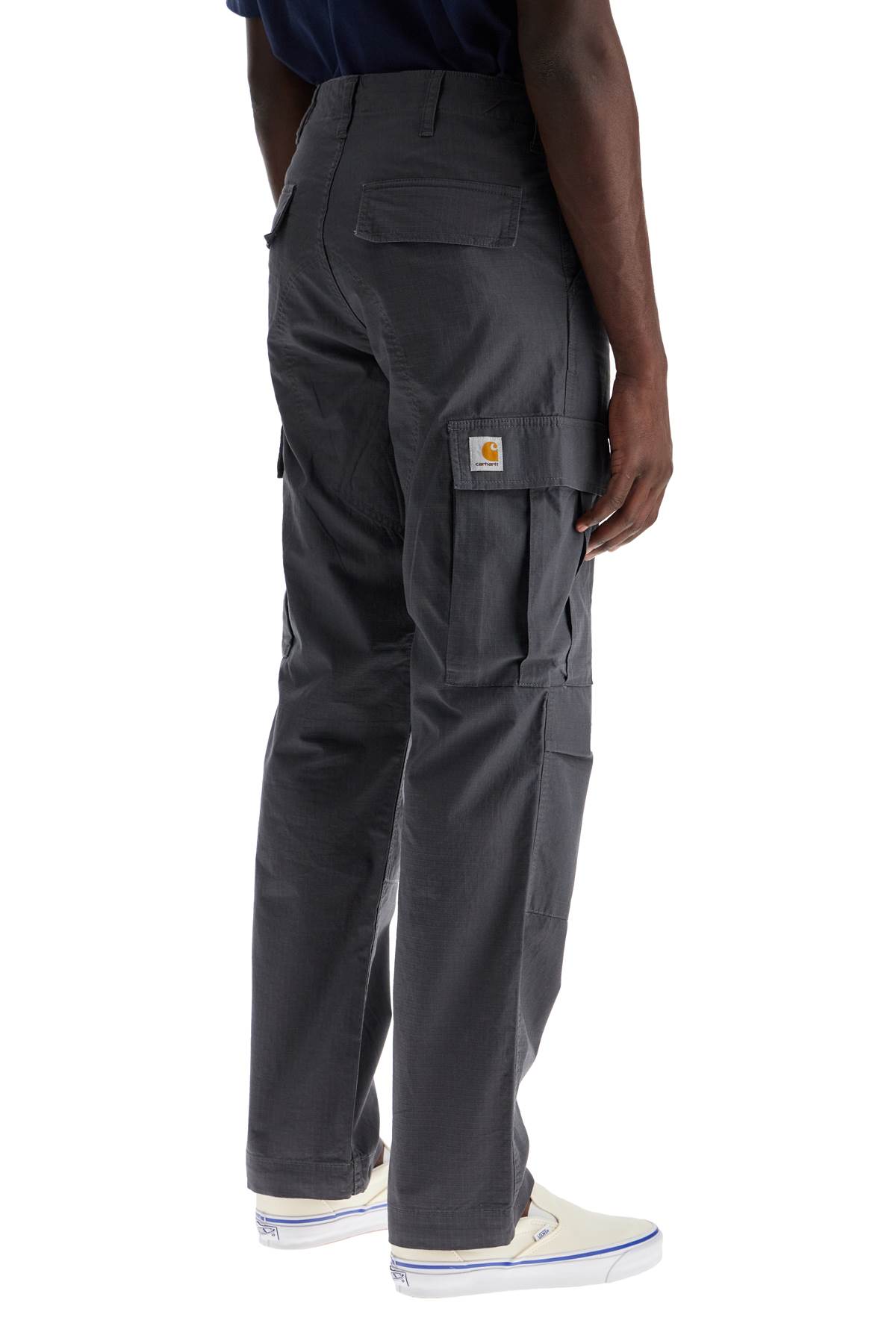 Carhartt Regular Cotton Ripstop Cargo Pants In Graphite (grey)