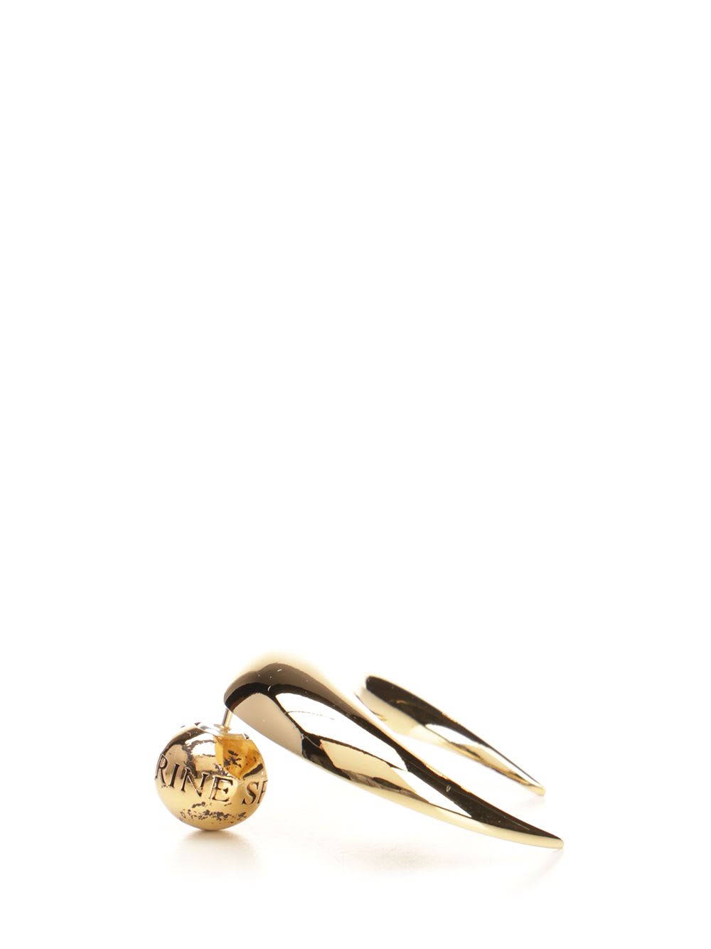 Marine Serre Moon Stud In Gold