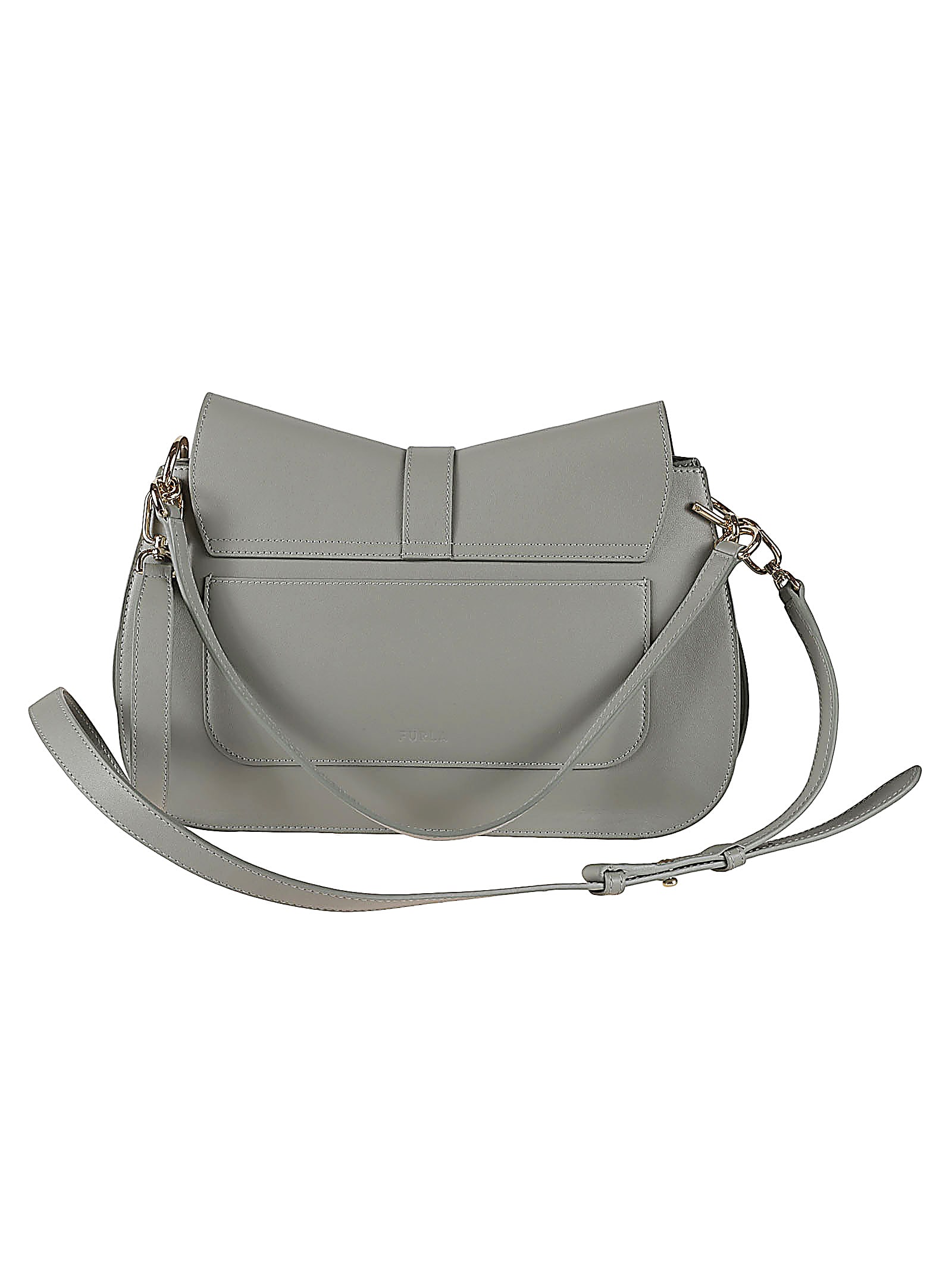 Shop Furla Flow Shoulder Bag In Agave
