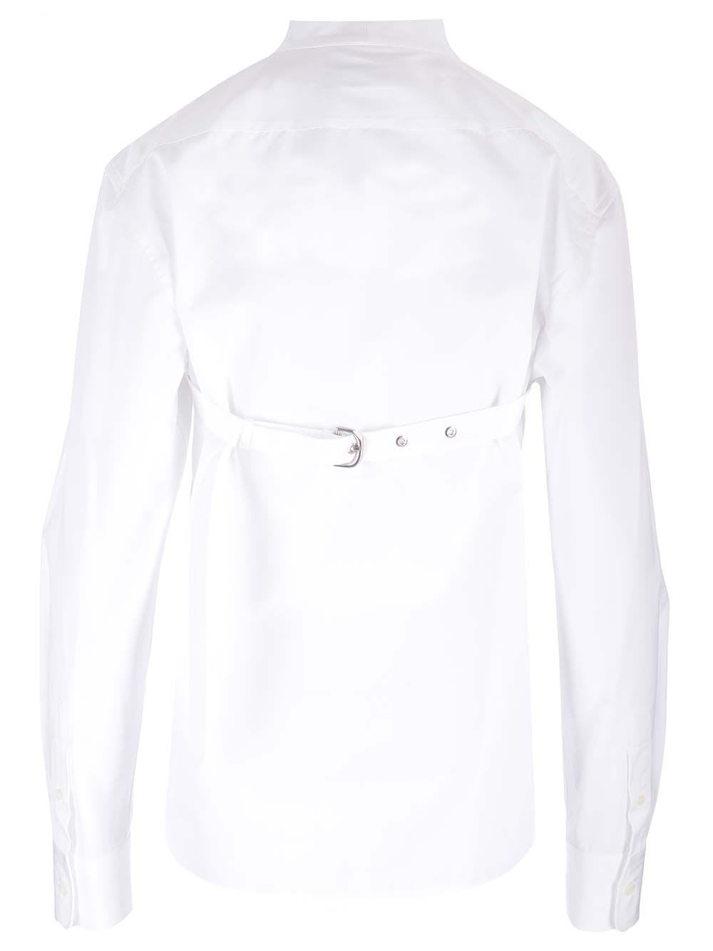 Shop Off-white Harness Collar Shirt In White