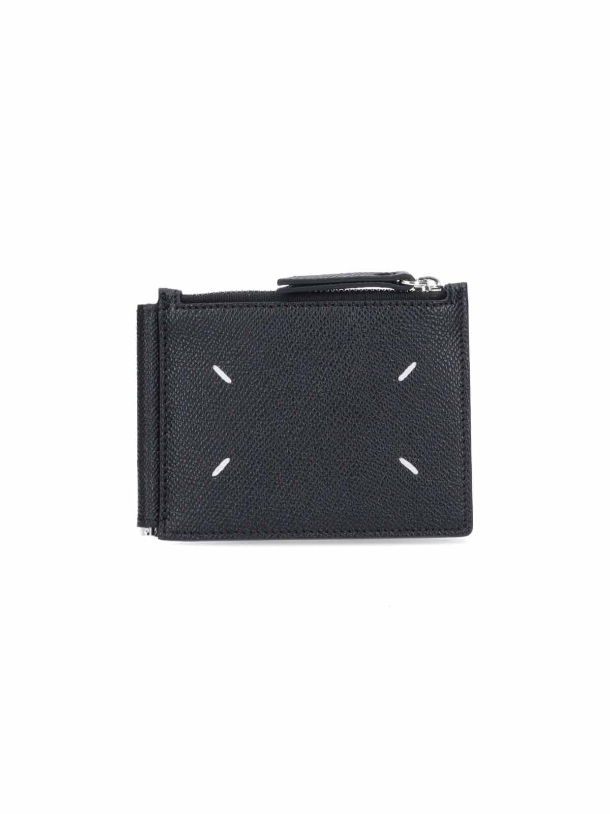 Maison Margiela Money Clip Wallet In Black