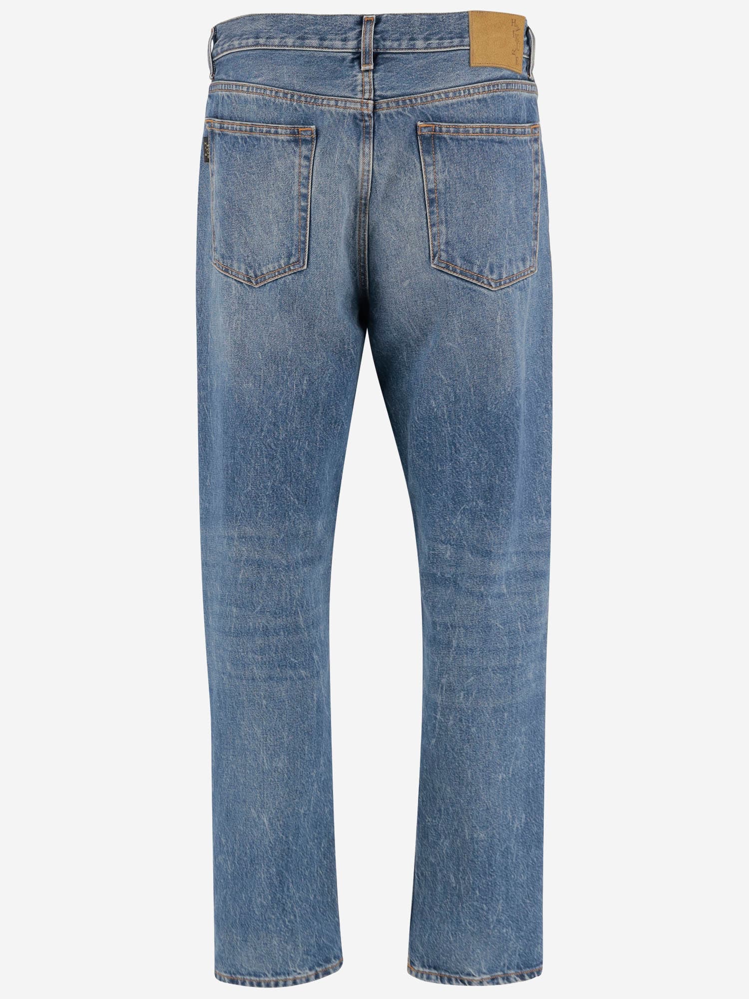 Haikure Man Denim Pants Blue Size 36 Cotton In Blue