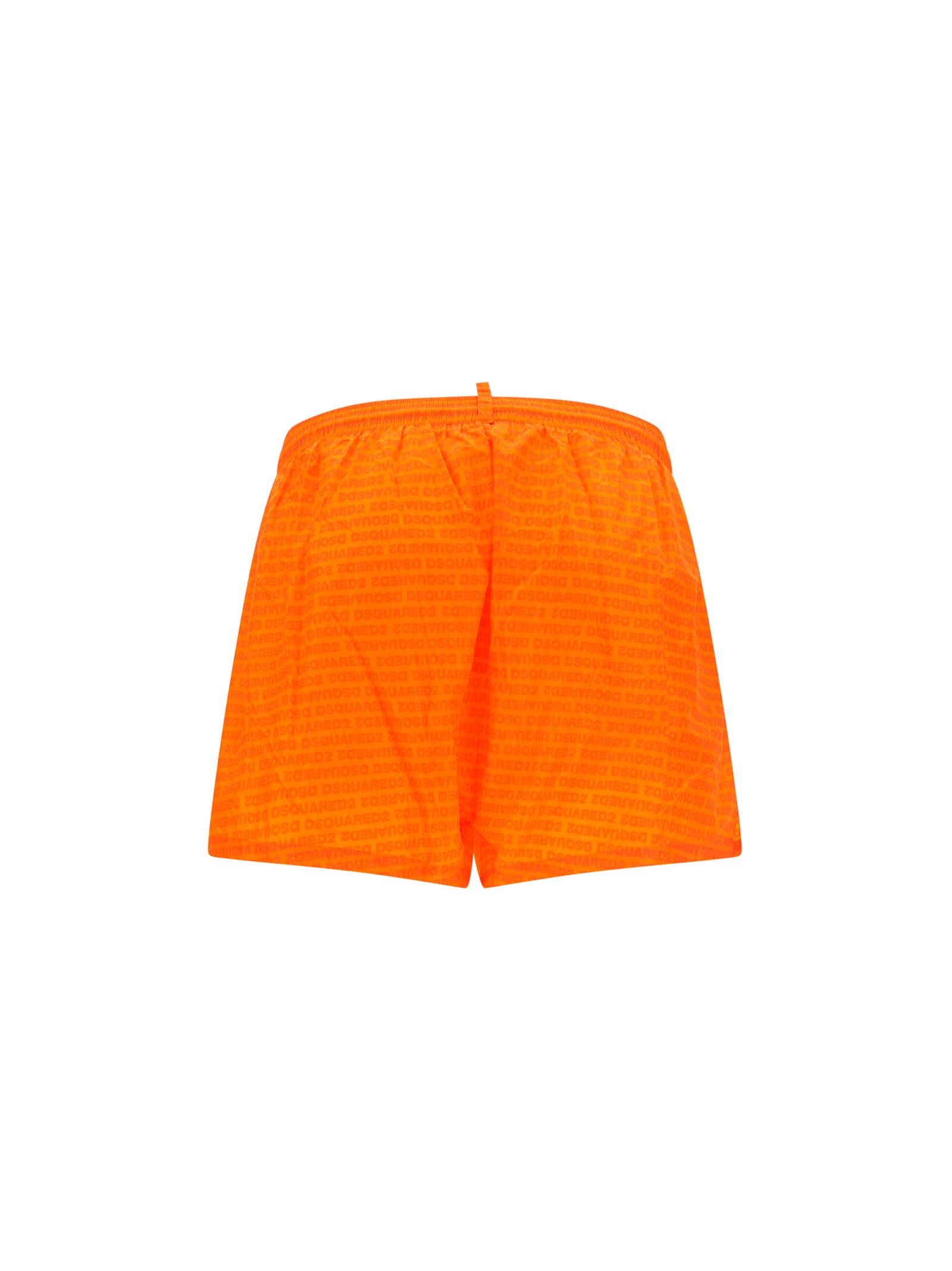 Shop Dsquared2 Boxer Swimwear In Orange