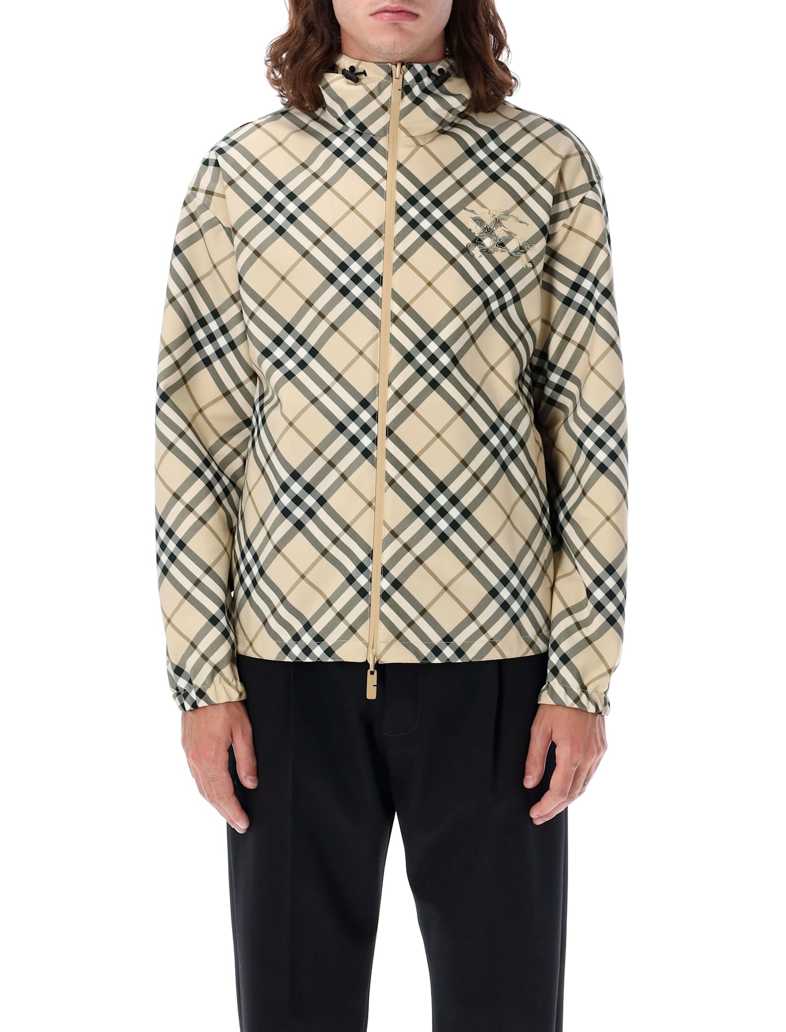 Shop Burberry Reversible Check Lightweight Jacket In Grain Ip Check