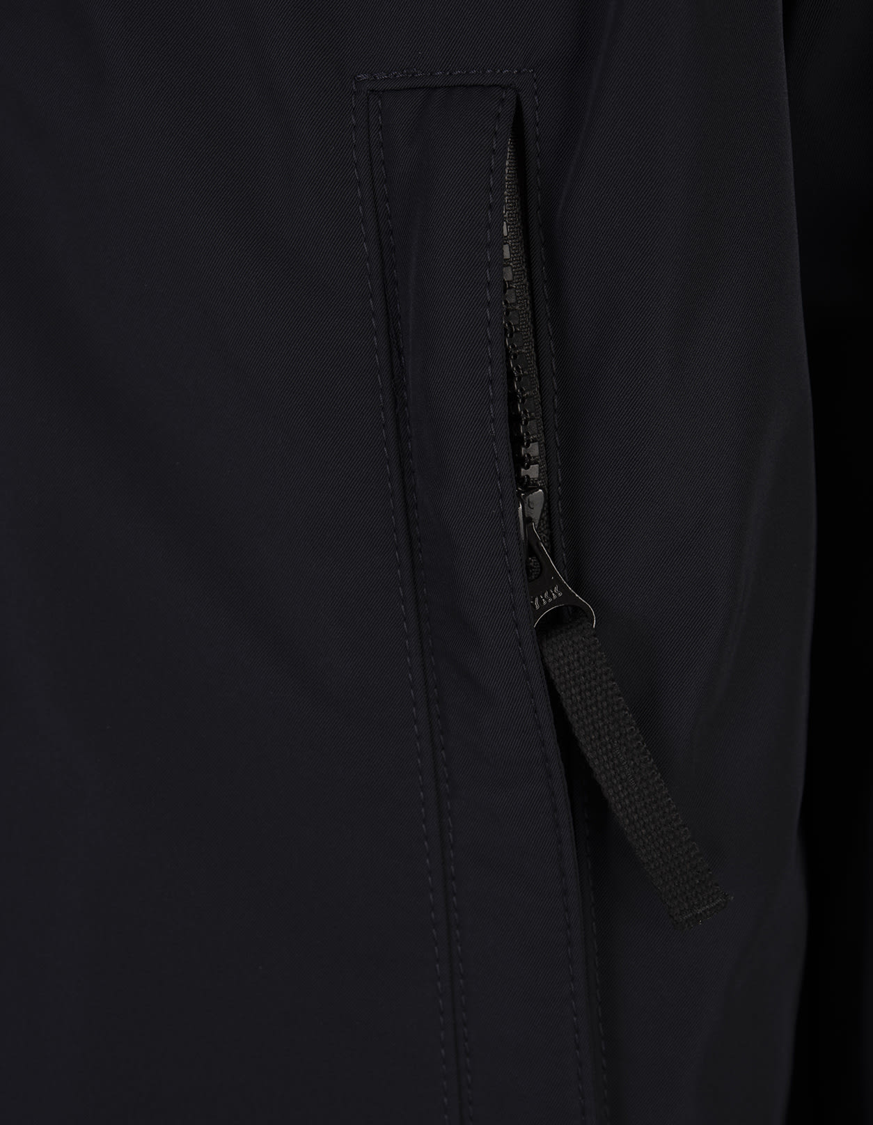 Shop Stone Island Navy Blue Polyester Micro Twill Jacket