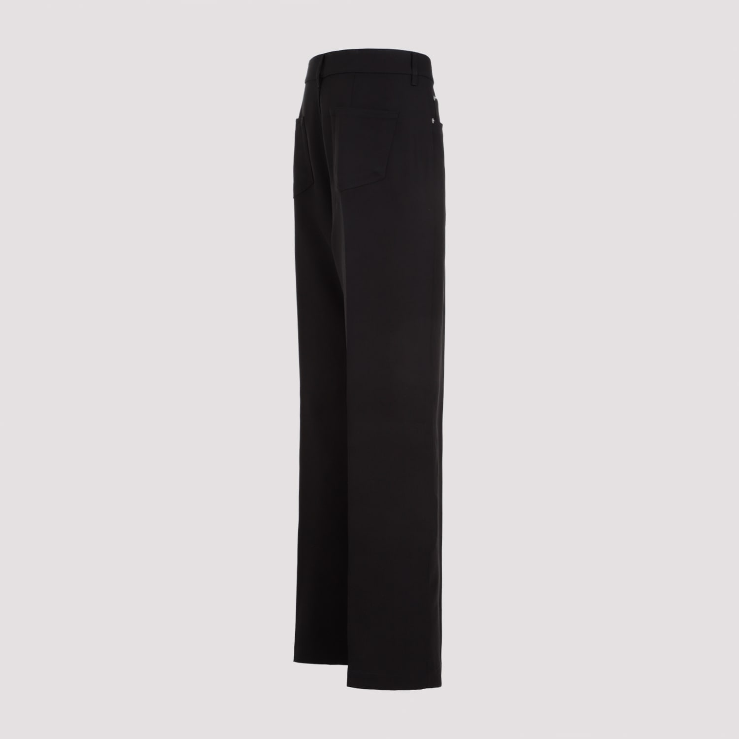 Shop Rick Owens Geth Silk Wool Jeans In Black