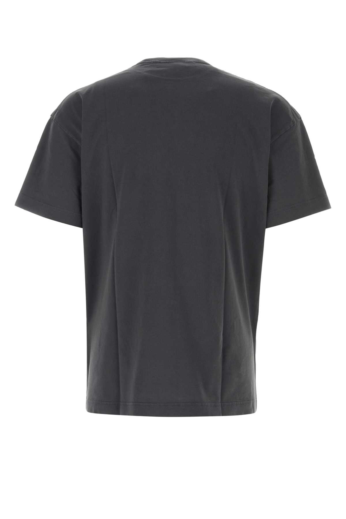 Shop Palm Angels Dark Grey Cotton T-shirt In Darkgrey