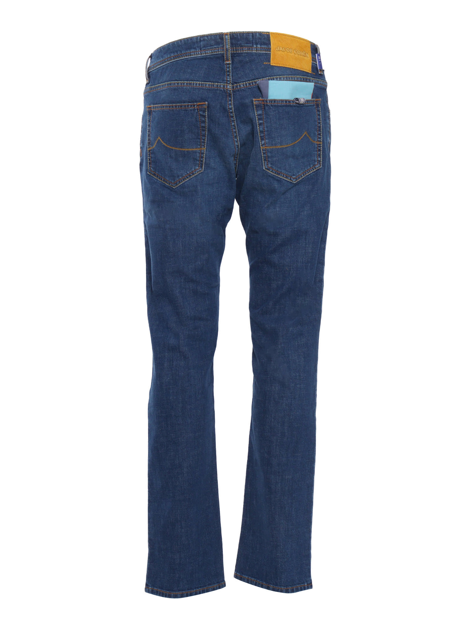 Shop Jacob Cohen Stretch Jeans In Blue