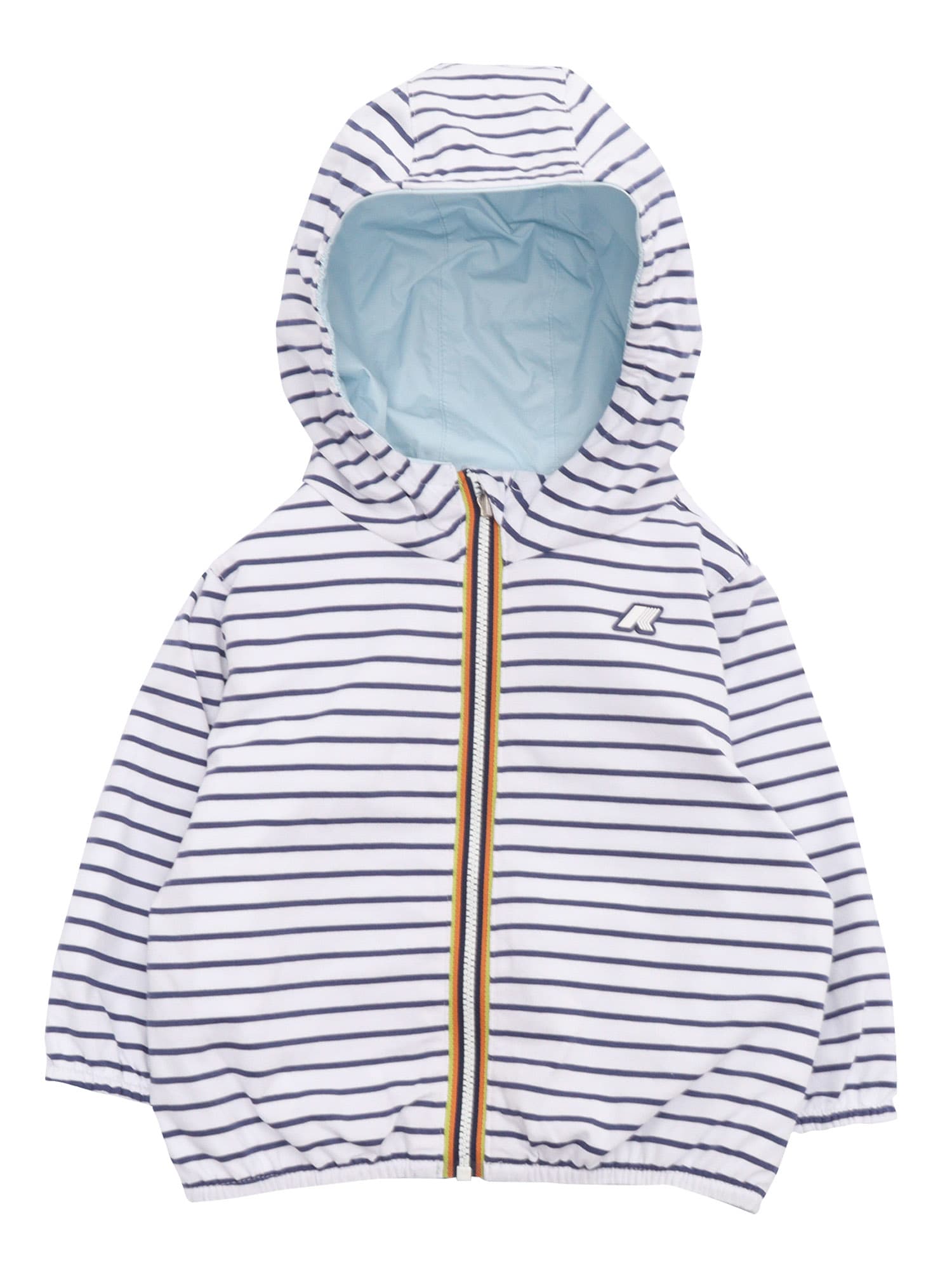 Shop K-way E. Jake Plus.2 Jersey Double Down Jacket In Light Blue
