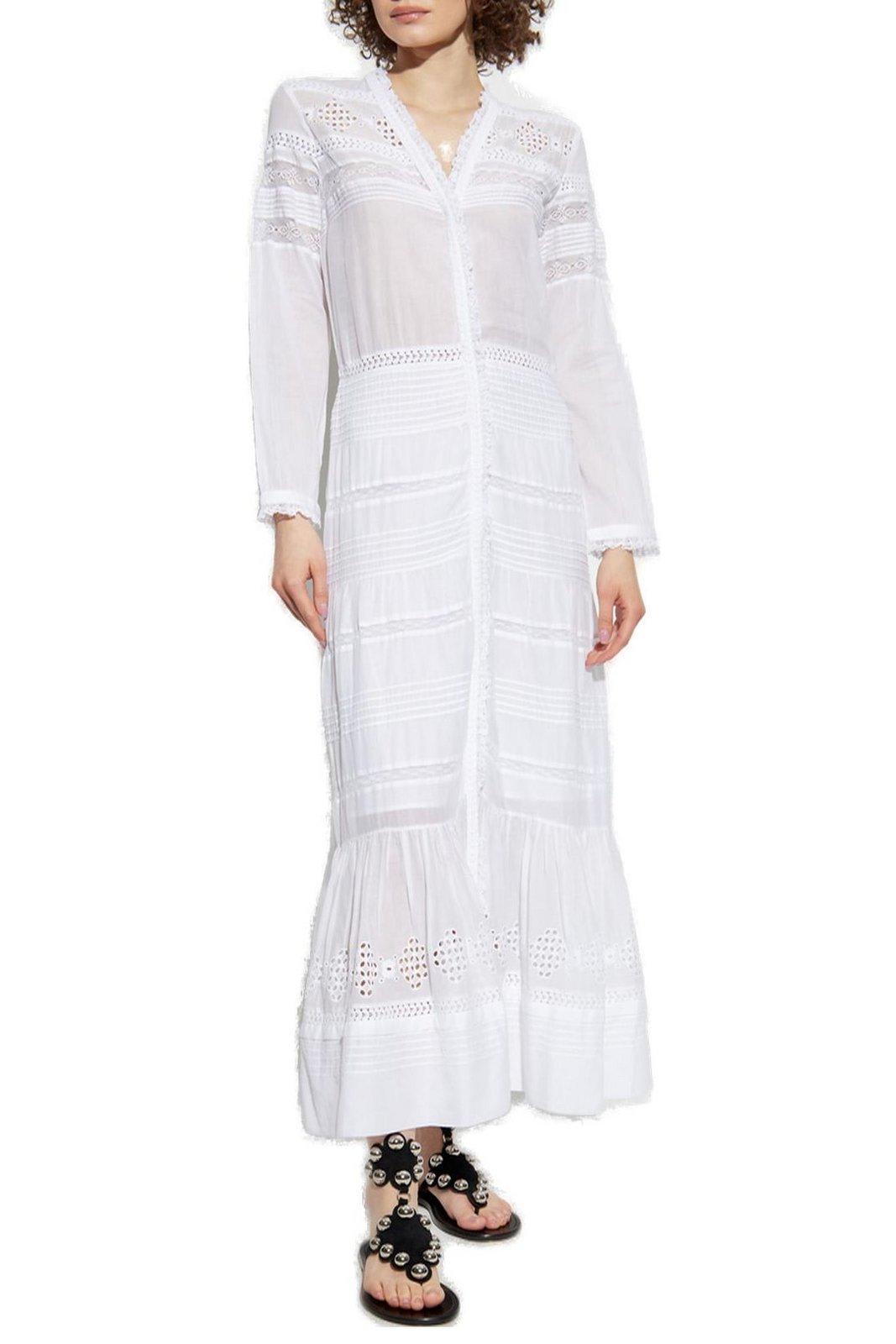 Isabel Marant Étoile Daniva V-neck Dress In White