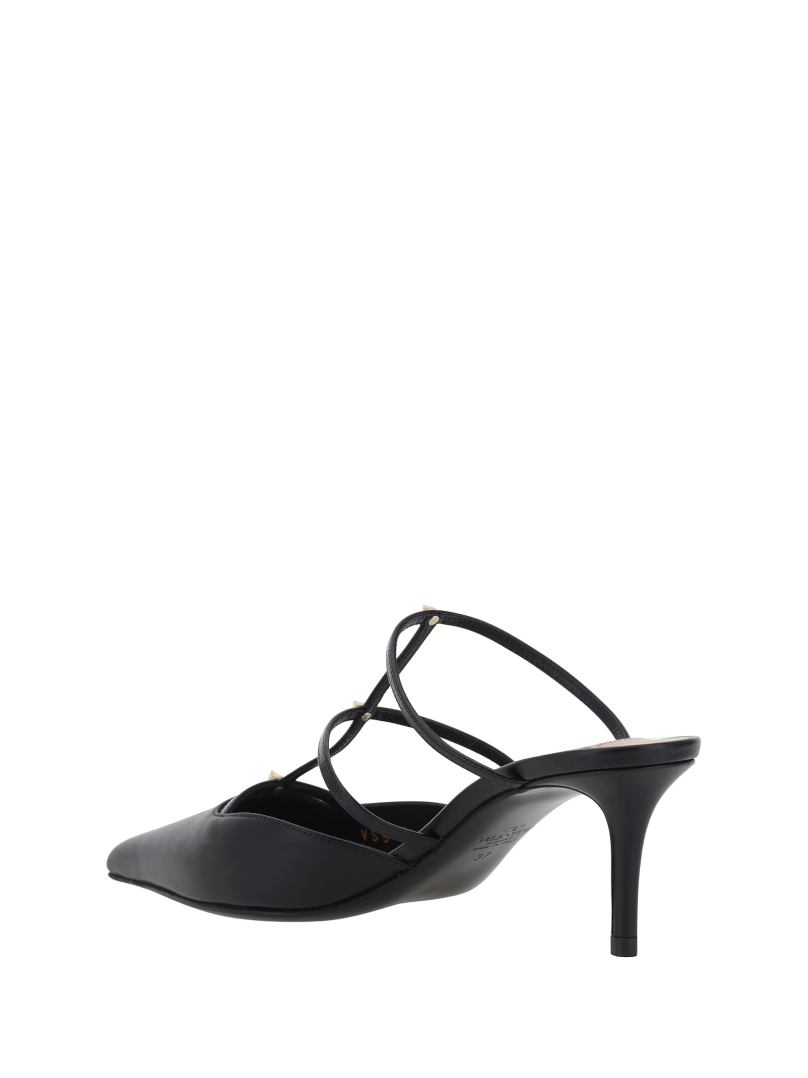 Shop Valentino Rockstud Wispy Pumps In Nero