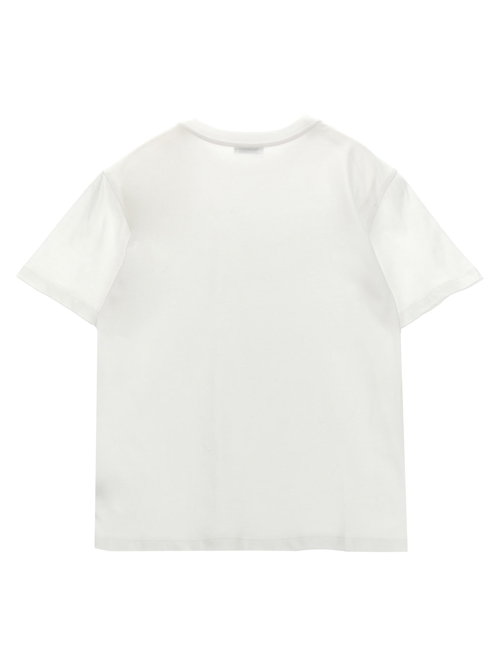 Shop Dolce & Gabbana Logo T-shirt In Bianco Ottico