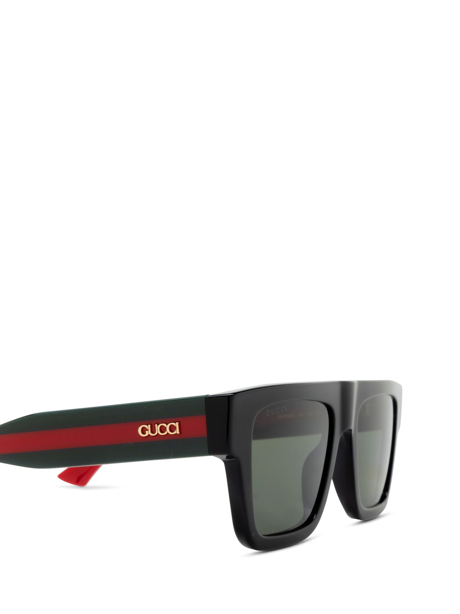 Gucci Gg1868s Black Sunglasses In Green